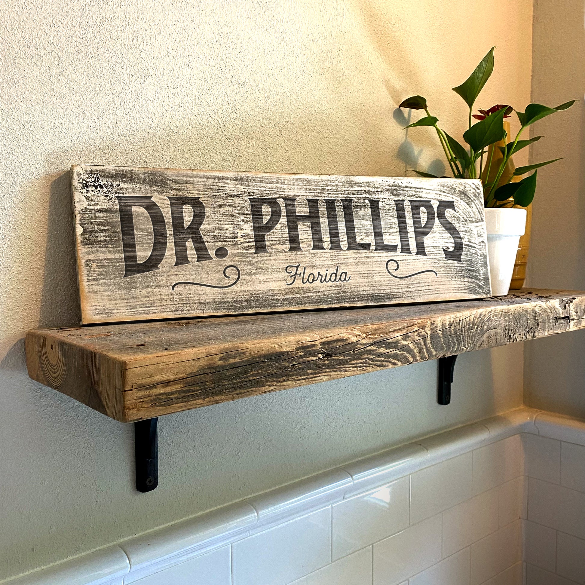 Doctor Phillips - Handcrafted Artisan Wood Sign - A. B. Newton and Company