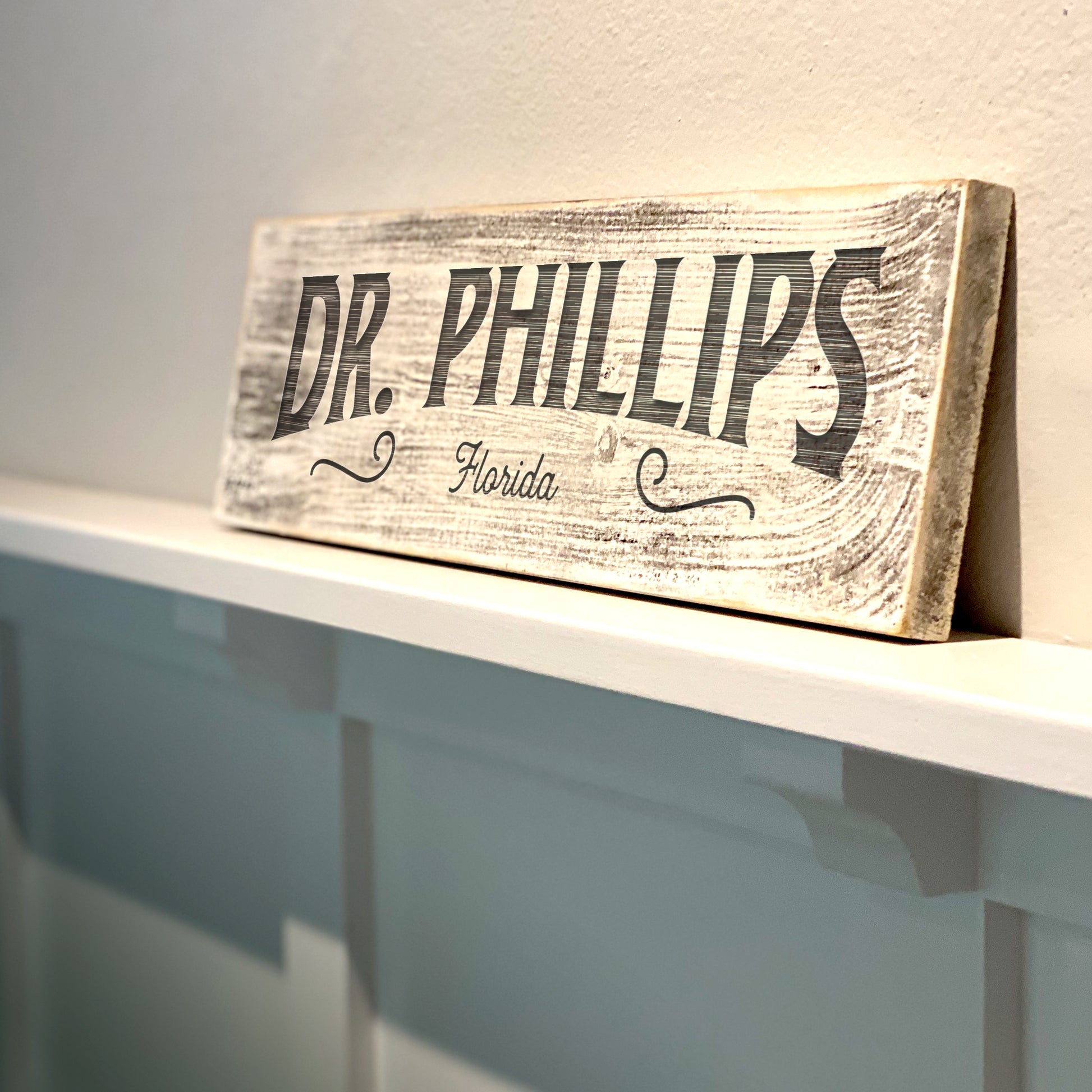 Doctor Phillips - Handcrafted Artisan Wood Sign - A. B. Newton and Company