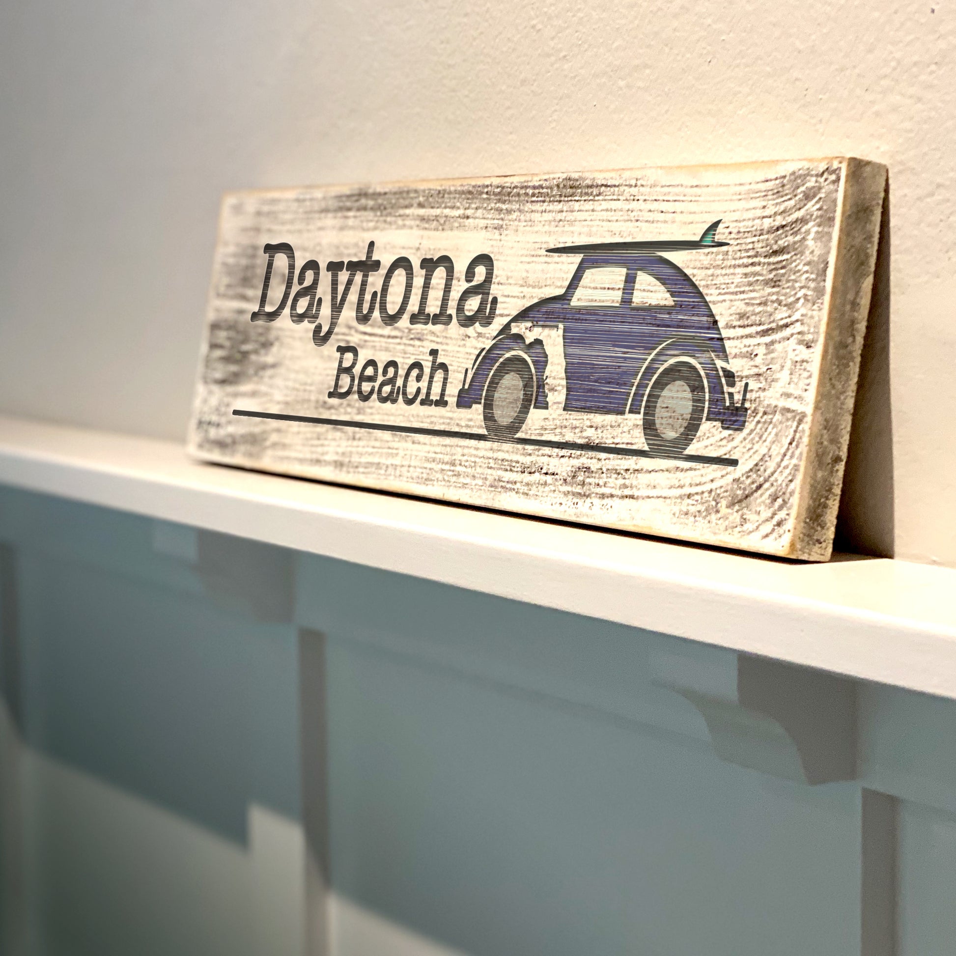 Daytona Beach - Handcrafted Artisan Wood Sign - A. B. Newton and Company