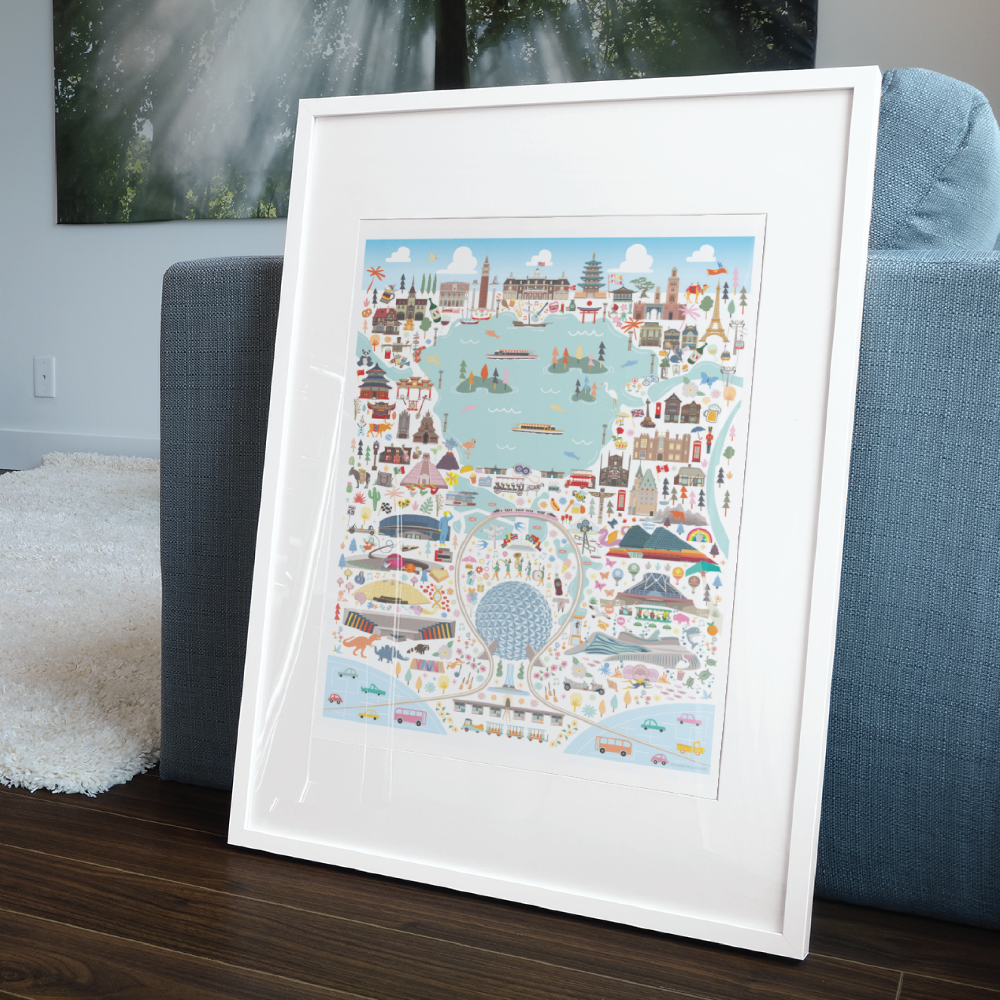 World of Tomorrow Print | Orlando Florida | Theme Park Series - A. B. Newton and Company