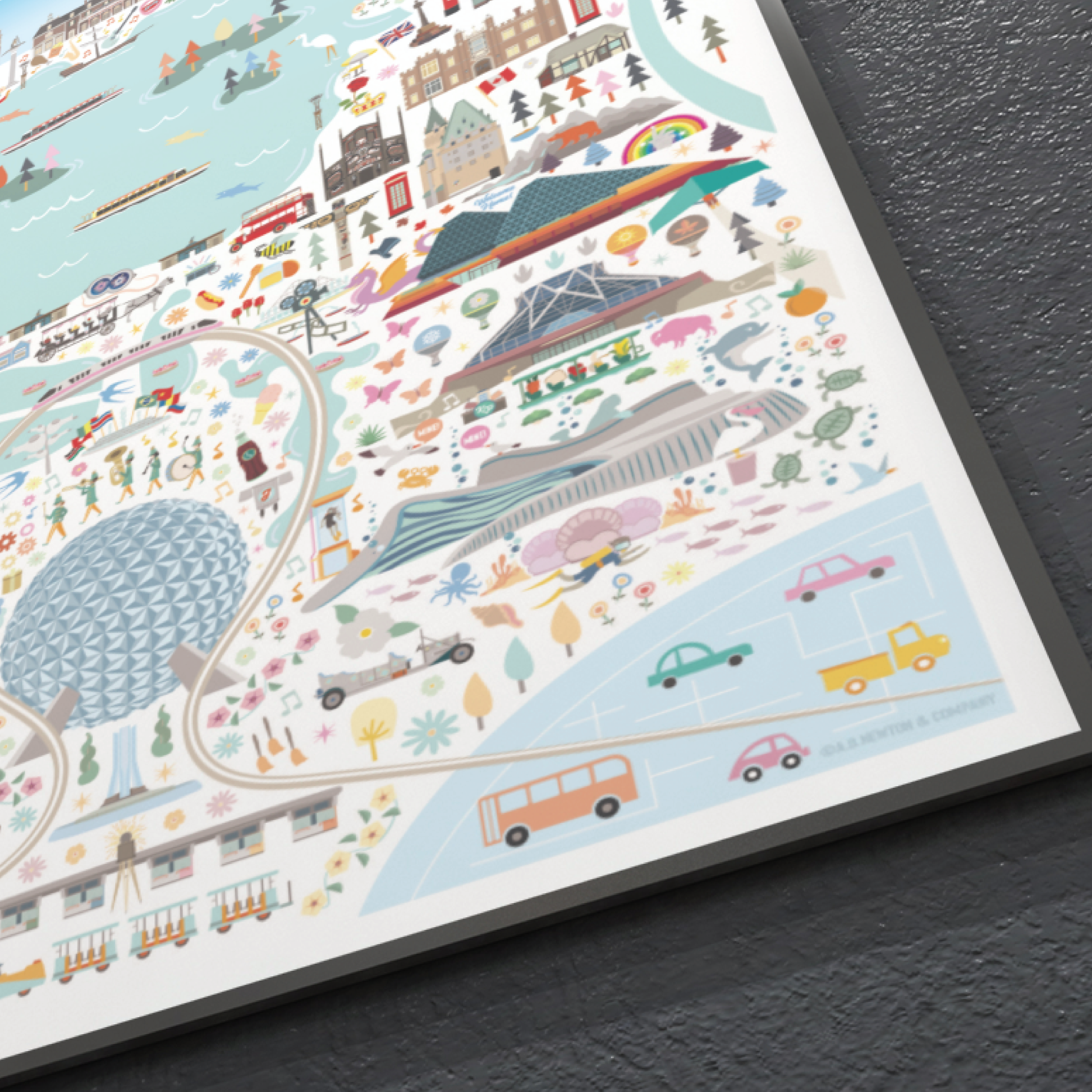 World of Tomorrow Print | Orlando Florida | Theme Park Series - A. B. Newton and Company