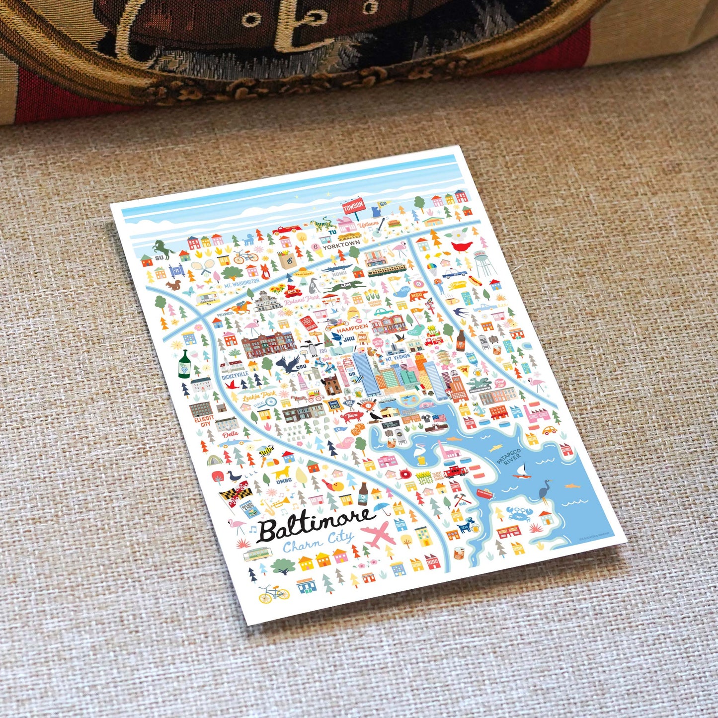 Baltimore MD 5x7 City Series Postcard