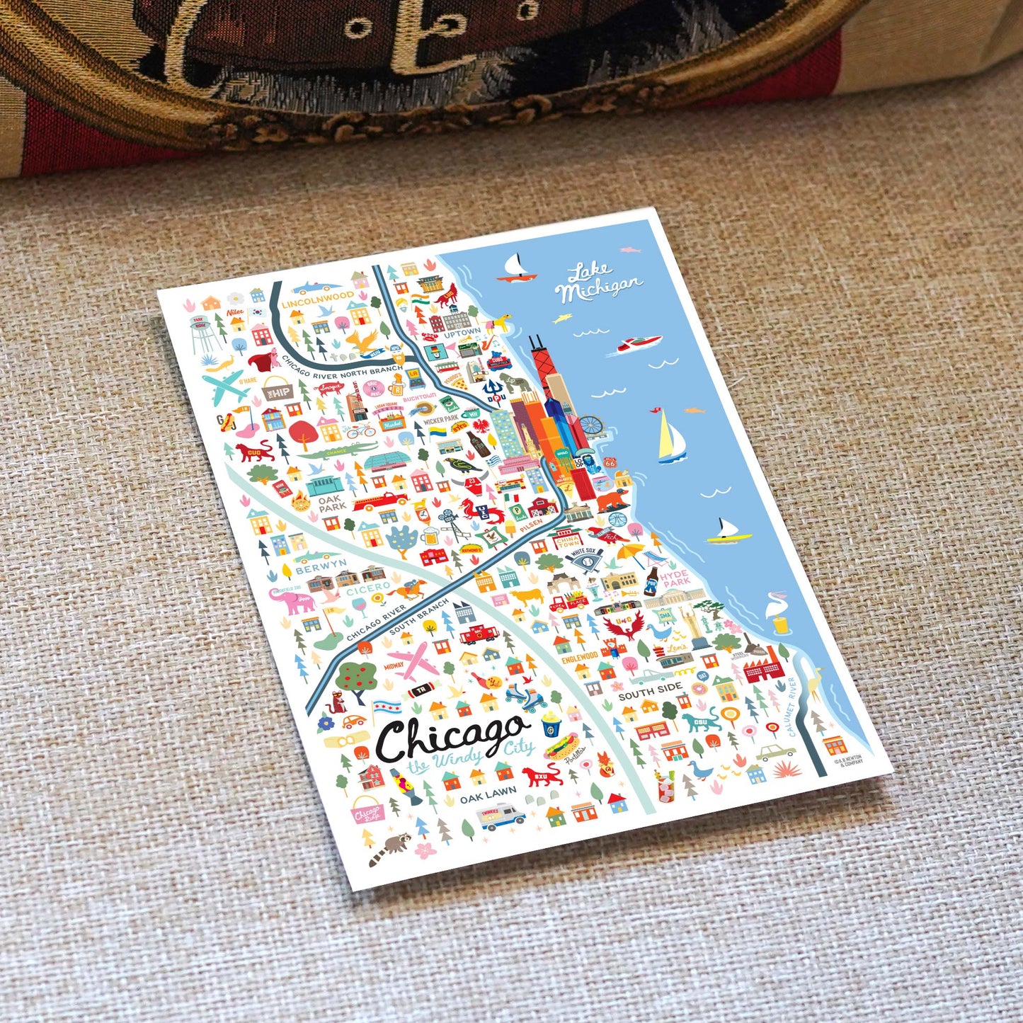 Chicago IL 5x7 City Series Postcard