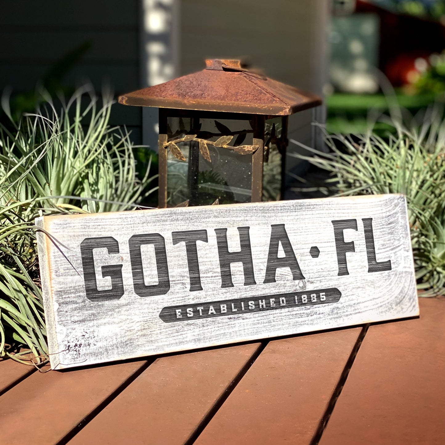 Gotha FL - Handcrafted Artisan Wood Sign
