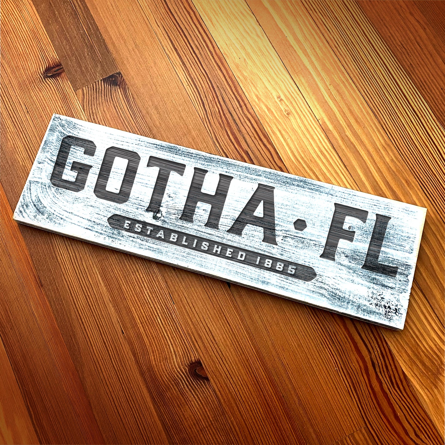 Gotha FL - Handcrafted Artisan Wood Sign