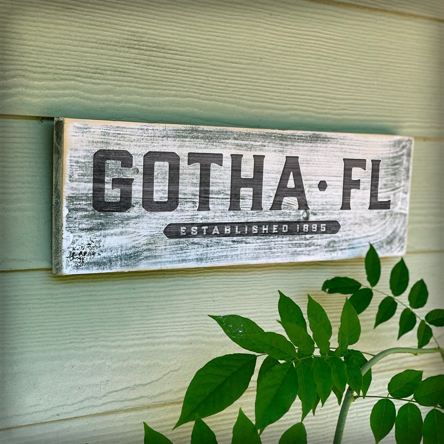 Gotha FL - Handcrafted Artisan Wood Sign