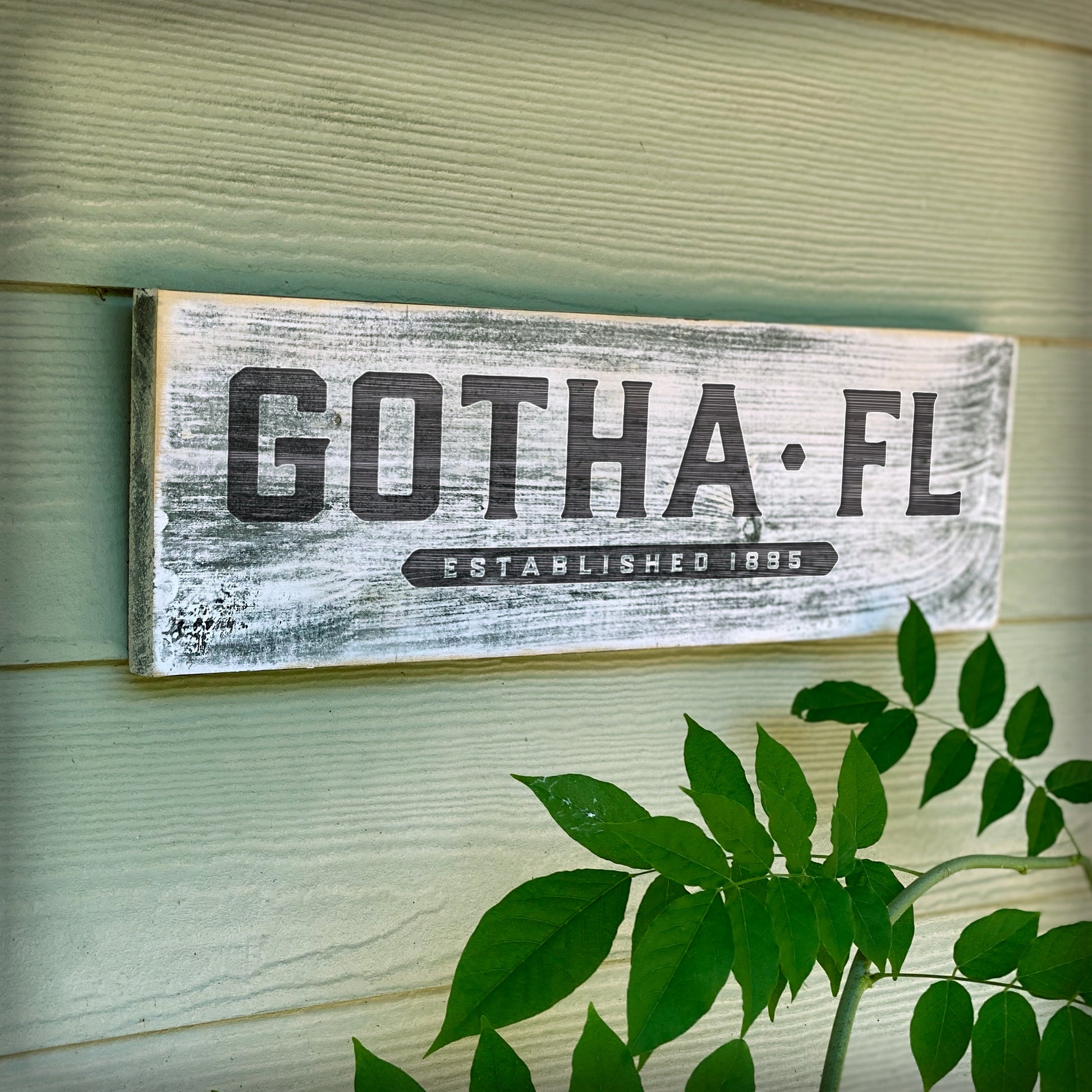 Gotha FL - Handcrafted Artisan Wood Sign - A. B. Newton and Company