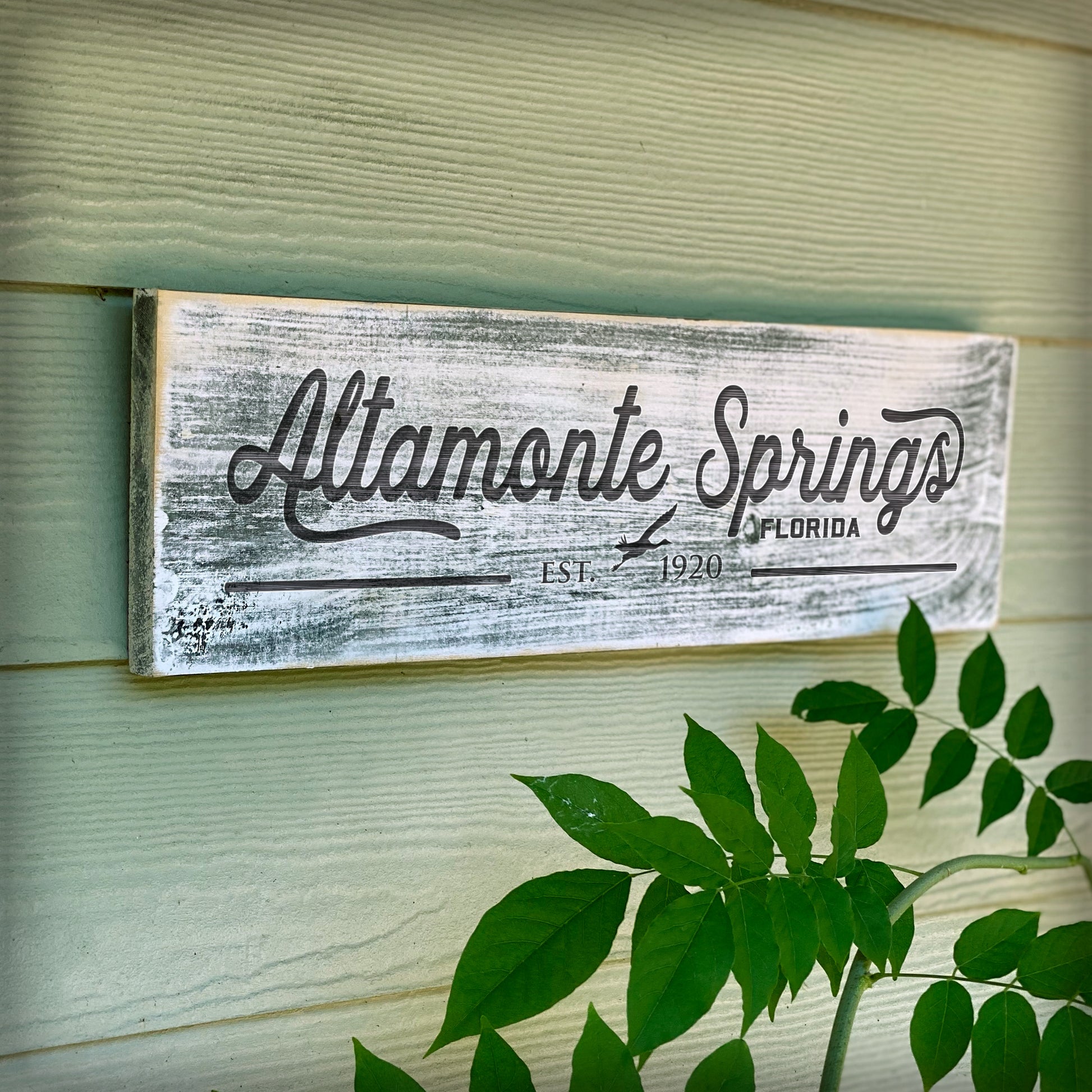 Altamonte Springs - Handcrafted Artisan Wood Sign - A. B. Newton and Company