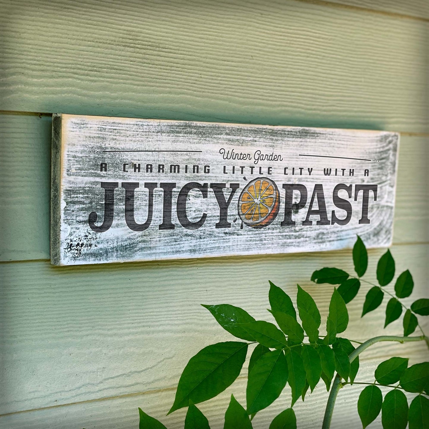 Winter Garden Juicy Past - Handcrafted Artisan Wood Sign - A. B. Newton and Company