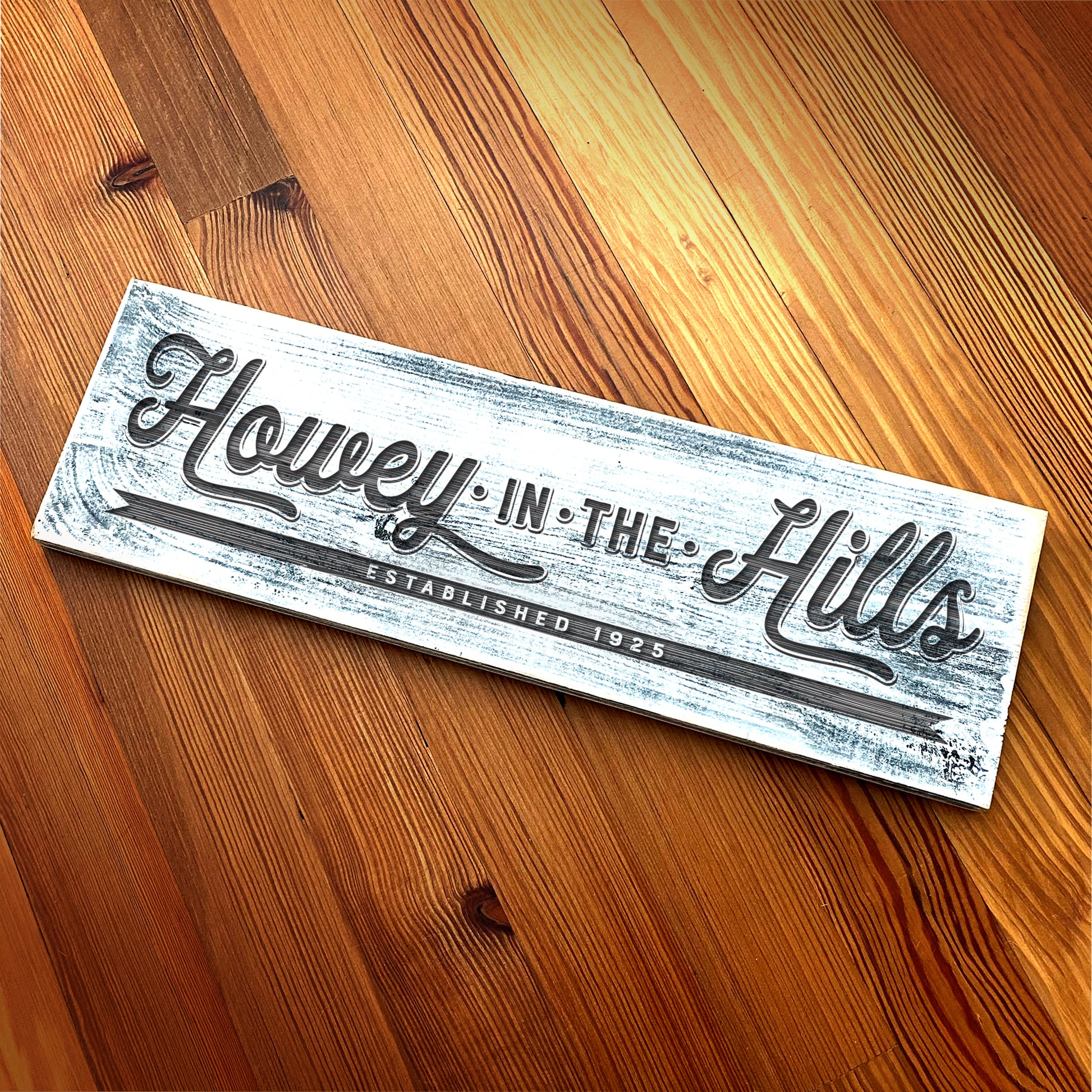Howey in the Hills - Handcrafted Artisan Wood Sign - A. B. Newton and Company