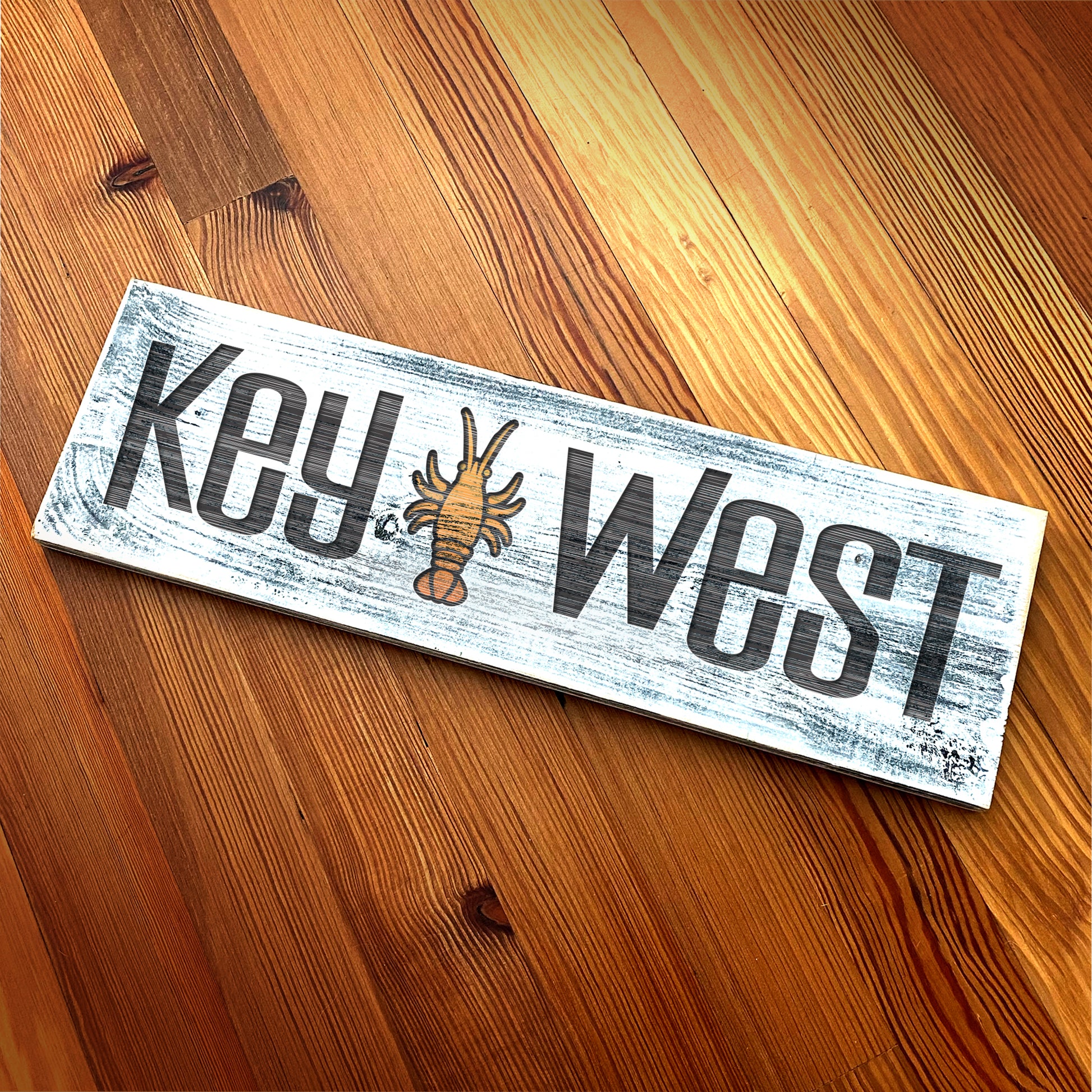 Key West FL - Handcrafted Artisan Wood Sign - A. B. Newton and Company