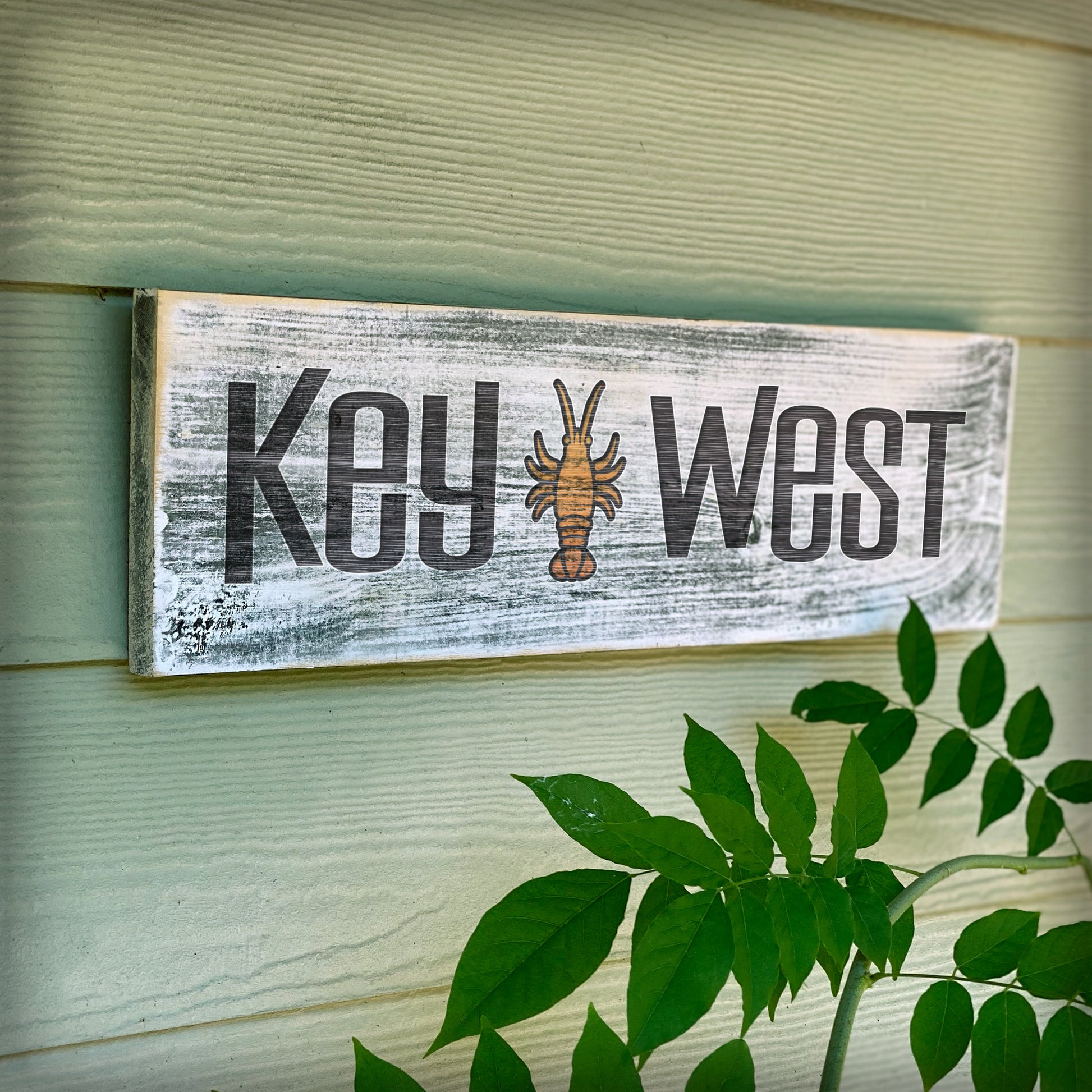 Key West FL - Handcrafted Artisan Wood Sign - A. B. Newton and Company