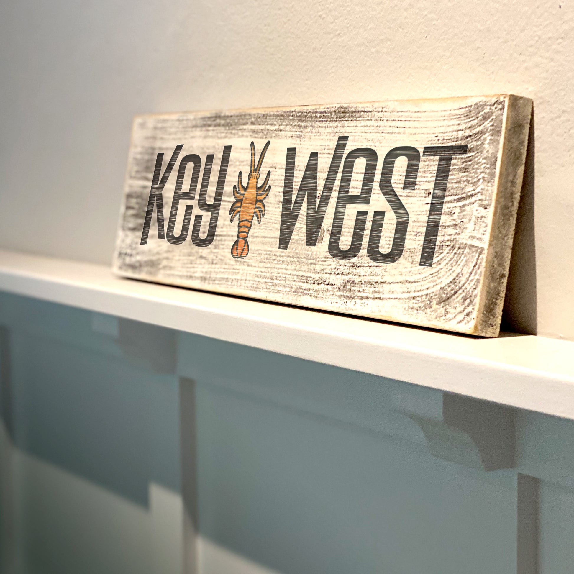 Key West FL - Handcrafted Artisan Wood Sign - A. B. Newton and Company