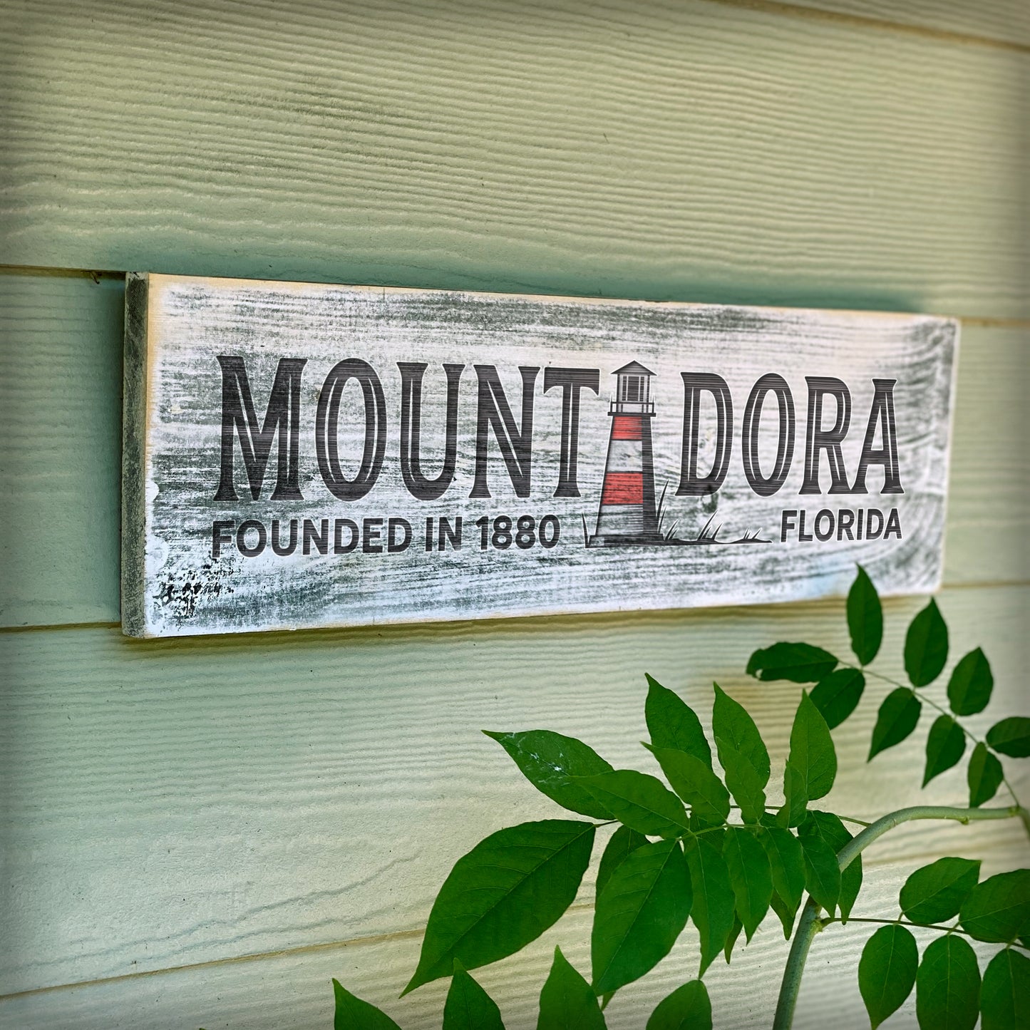 Mount Dora FL - Handcrafted Artisan Wood Sign