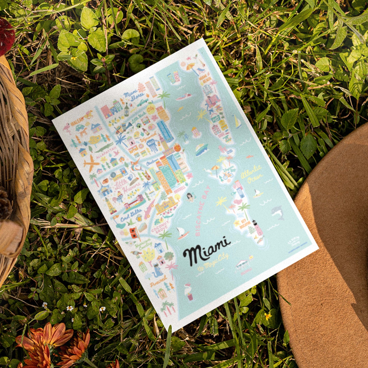 Miami FL 5x7 City Series Postcard