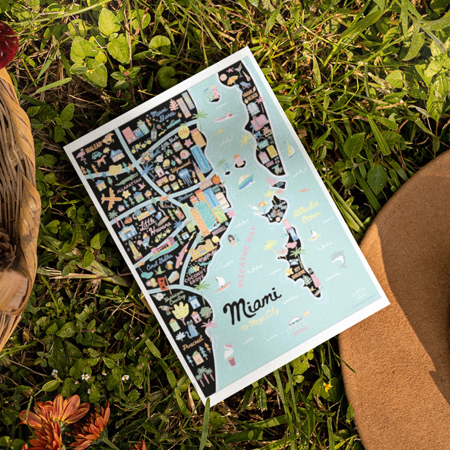 Miami FL 5x7 City Series Postcard