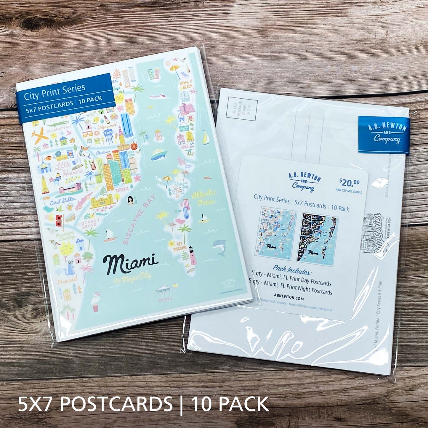 Miami FL 5x7 City Series Postcard