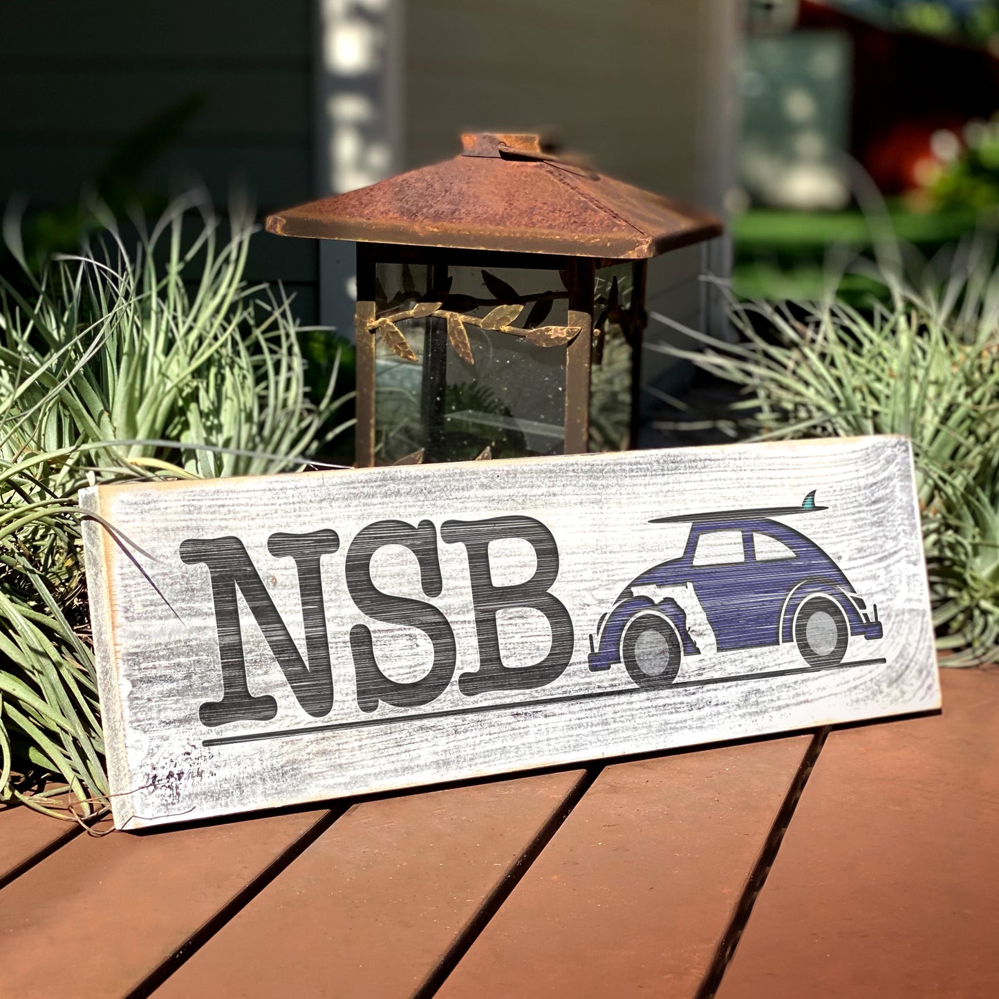 New Smyrna Beach FL - Handcrafted Artisan Wood Sign