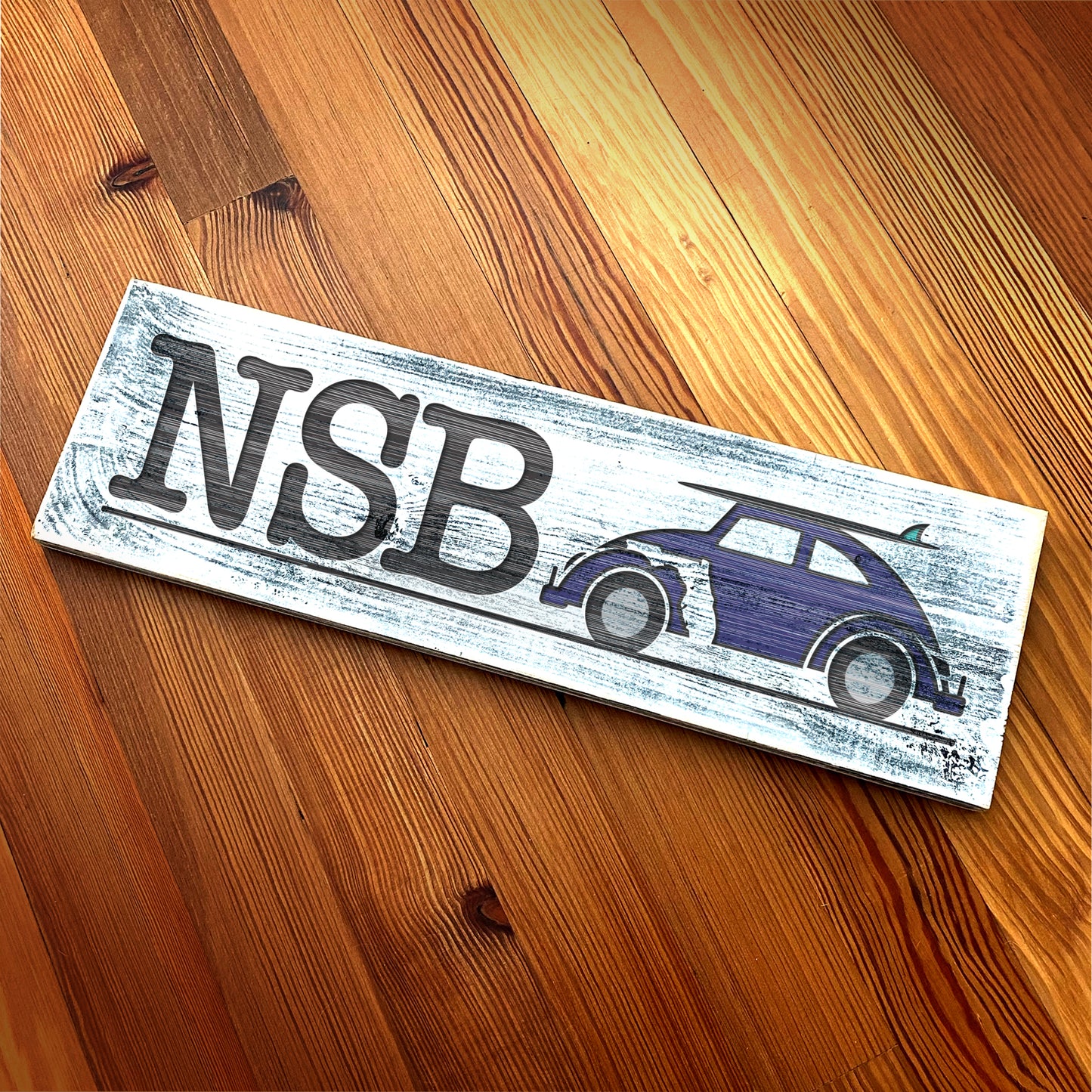 New Smyrna Beach FL - Handcrafted Artisan Wood Sign