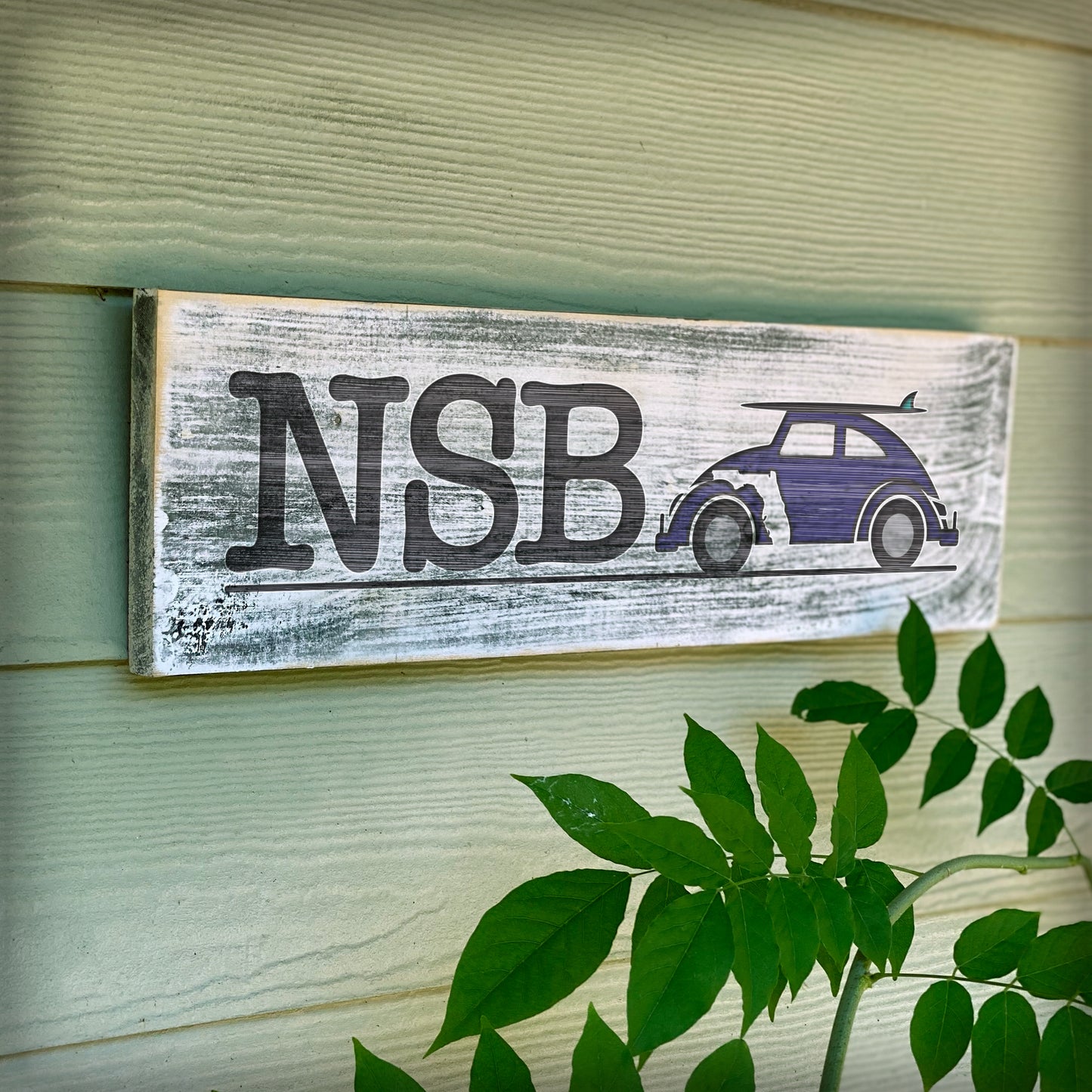 New Smyrna Beach FL - Handcrafted Artisan Wood Sign