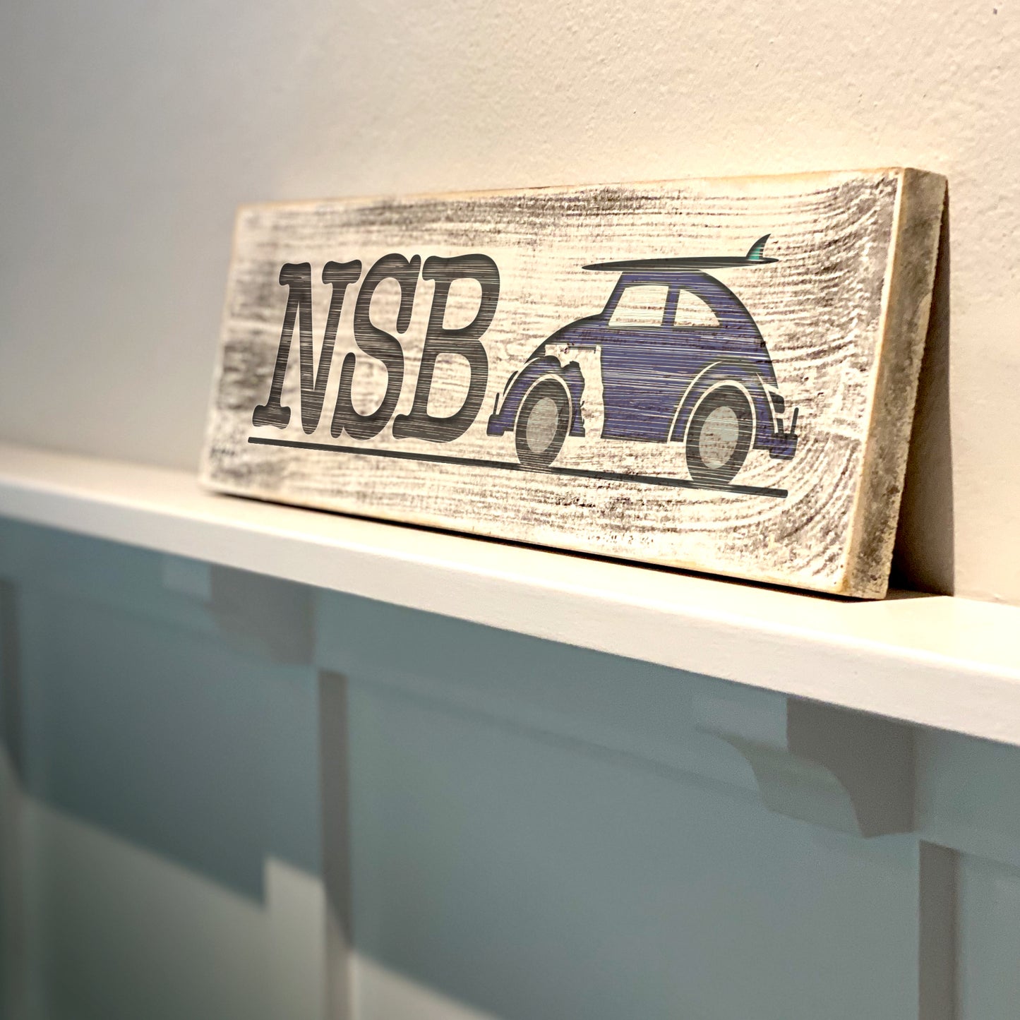 New Smyrna Beach FL - Handcrafted Artisan Wood Sign