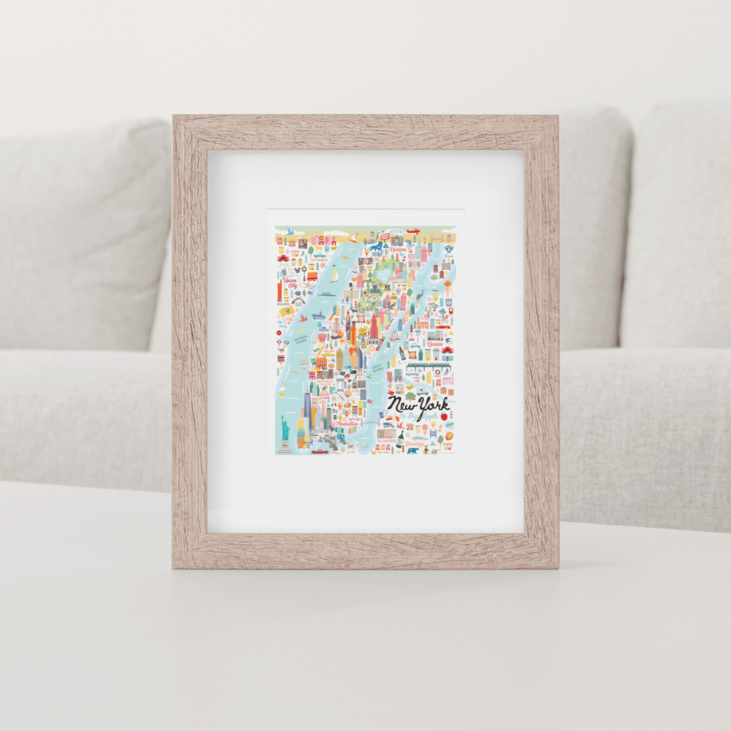 NEW YORK CITY, NY | New York | City Series Map Art Print