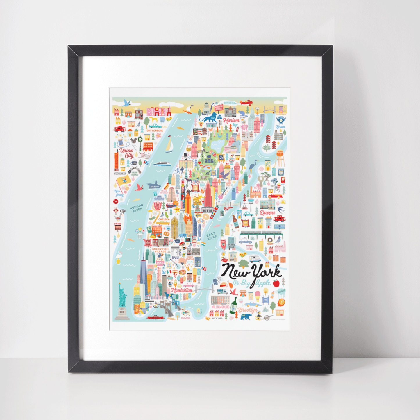 NEW YORK CITY, NY | New York | City Series Map Art Print