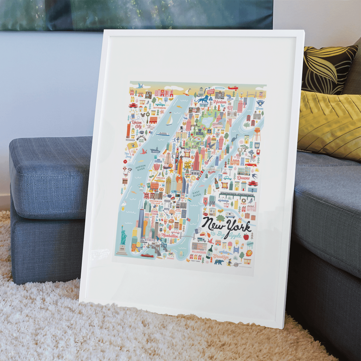 NEW YORK CITY, NY | New York | City Series Map Art Print