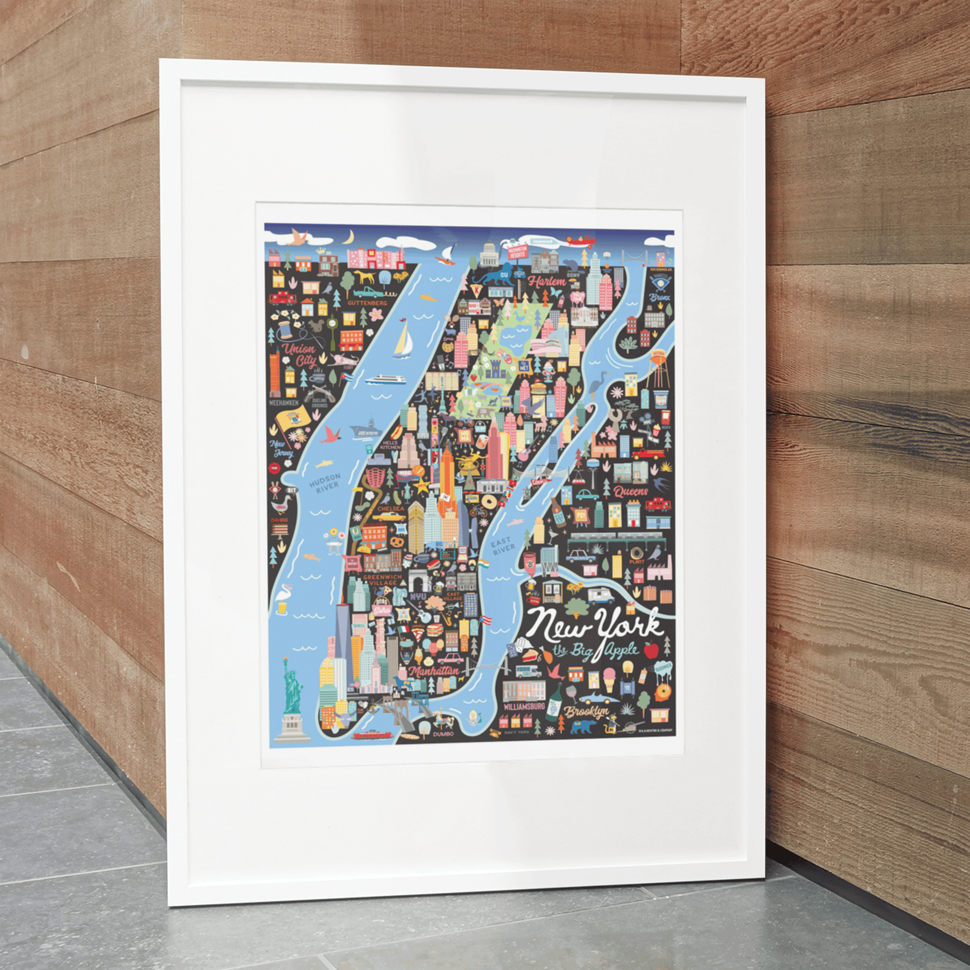 NEW YORK CITY, NY | New York | City Series Map Art Print - A. B. Newton and Company