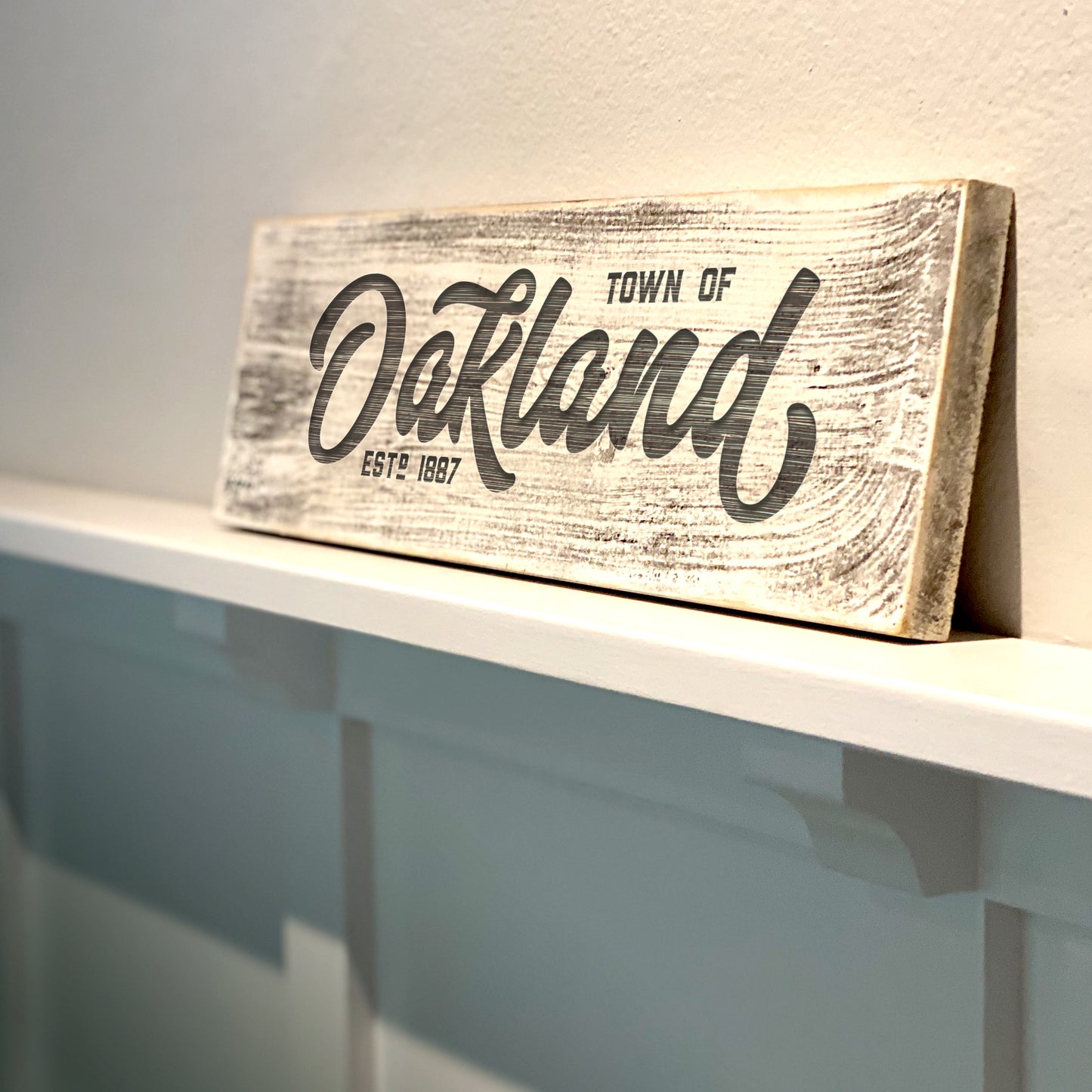 Oakland FL - Handcrafted Artisan Wood Sign - A. B. Newton and Company