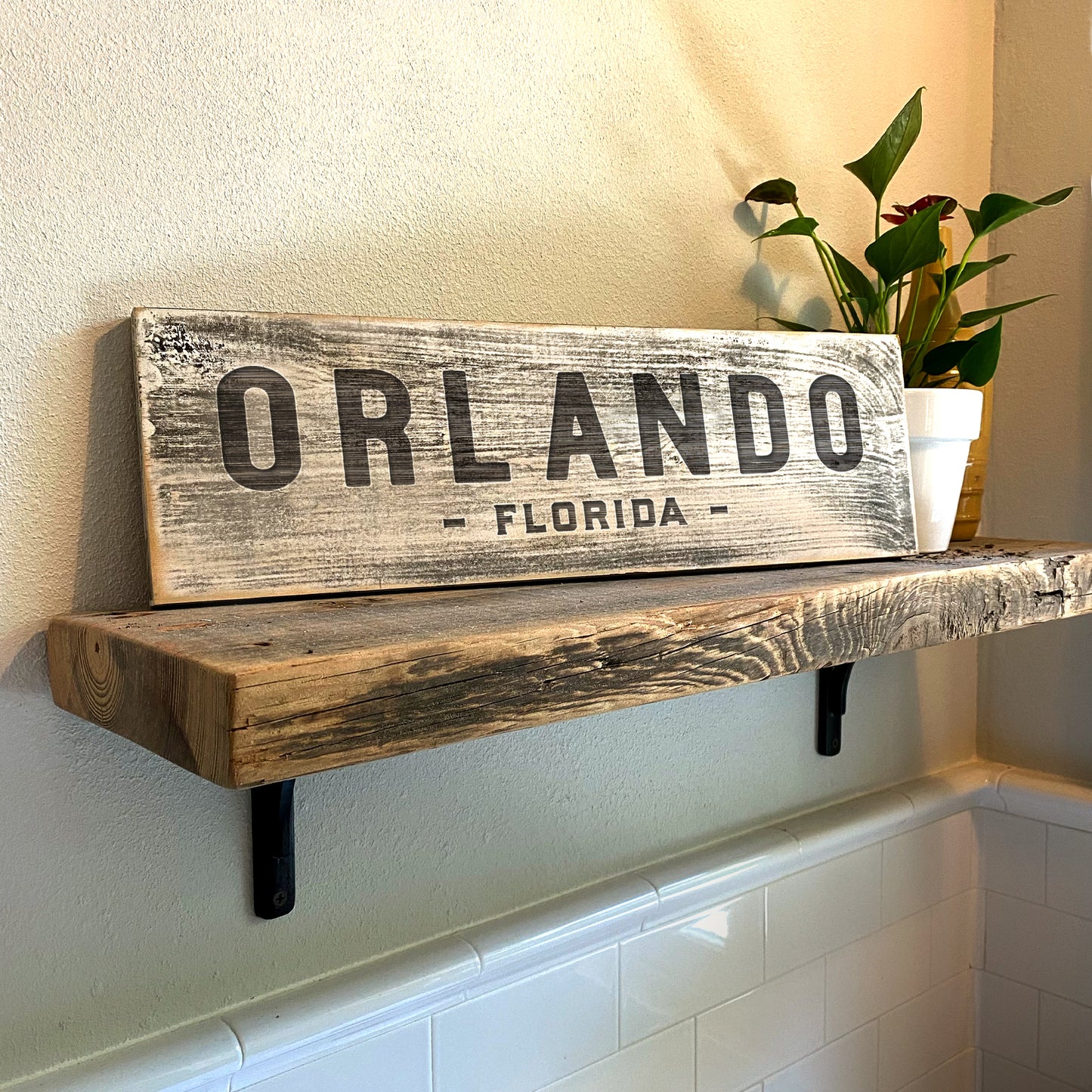 Orlando FL - Handcrafted Artisan Wood Sign