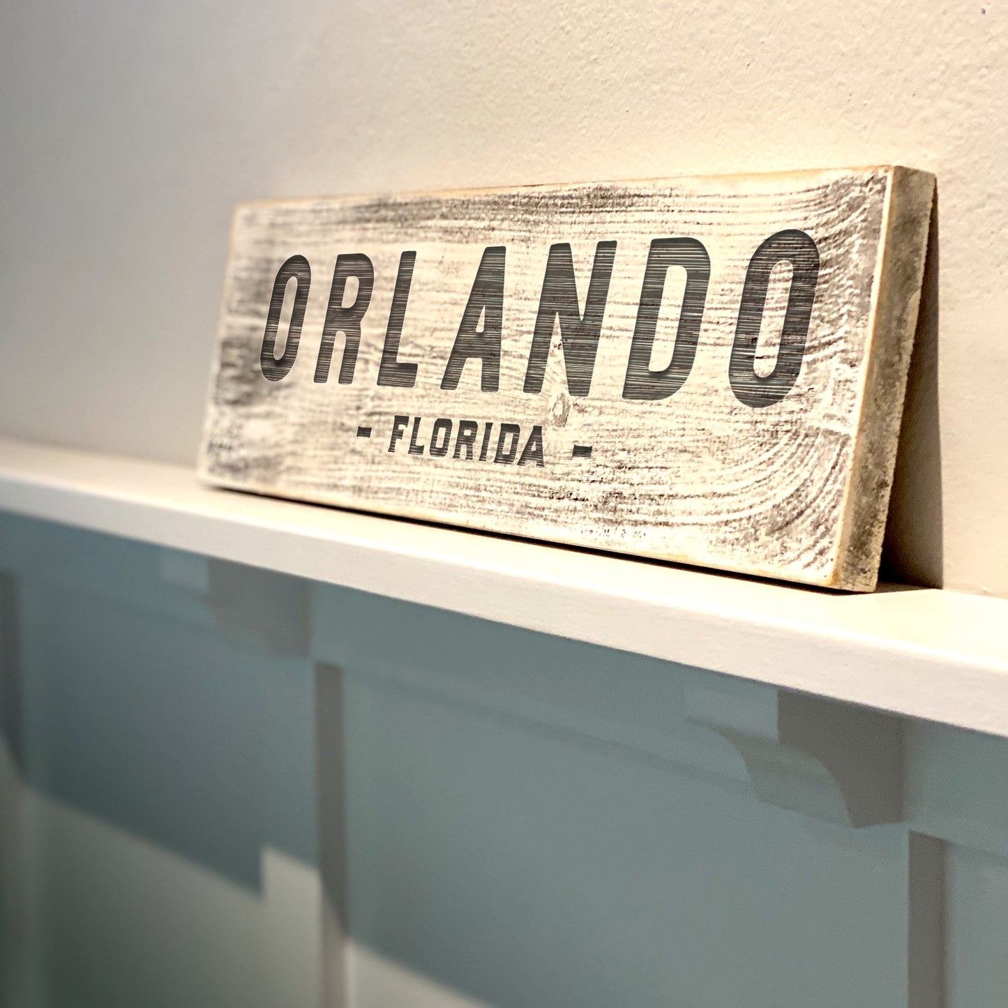 Orlando FL - Handcrafted Artisan Wood Sign