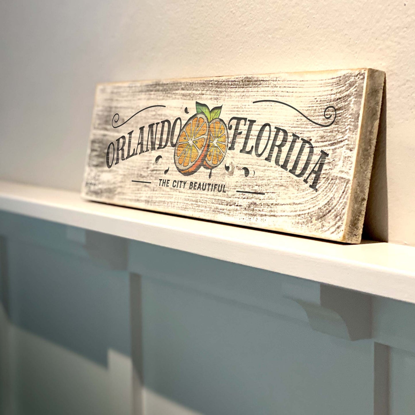 Orlando FL - Handcrafted Artisan Wood Sign - A. B. Newton and Company