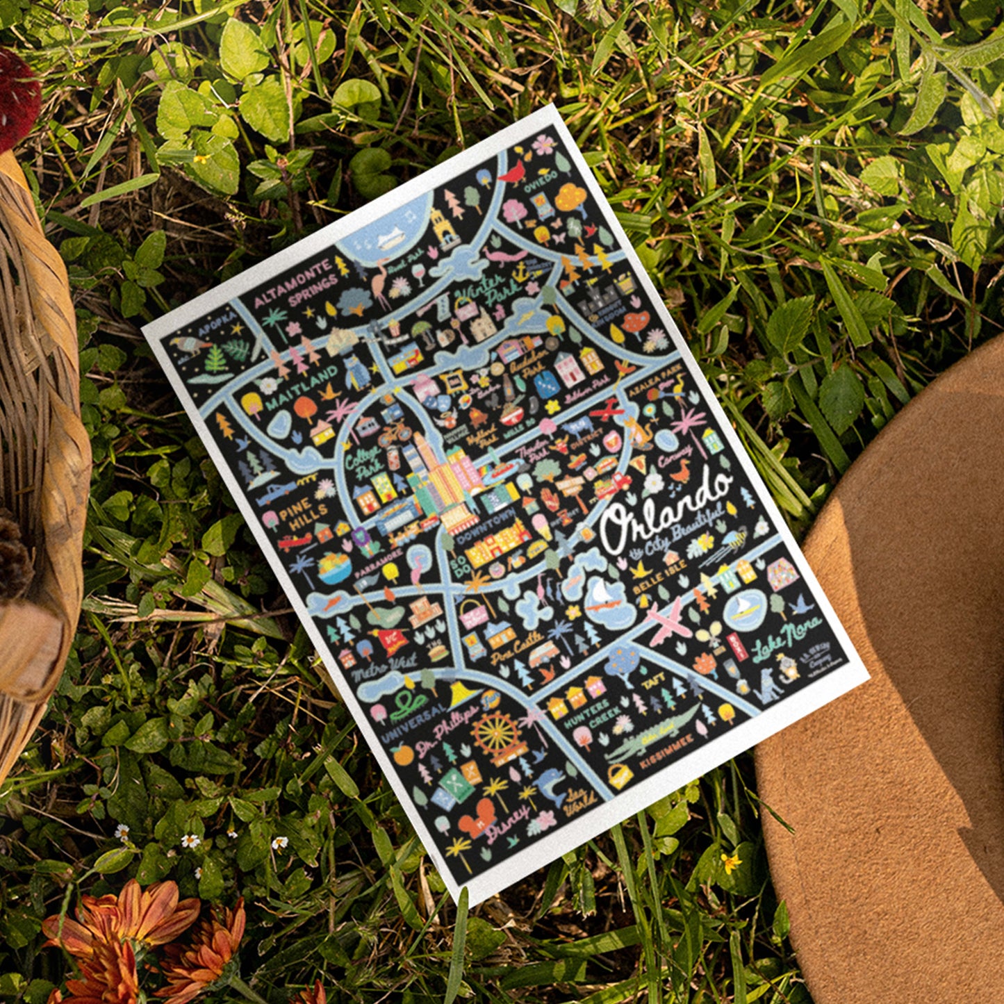 Orlando FL 5x7 City Series Postcard
