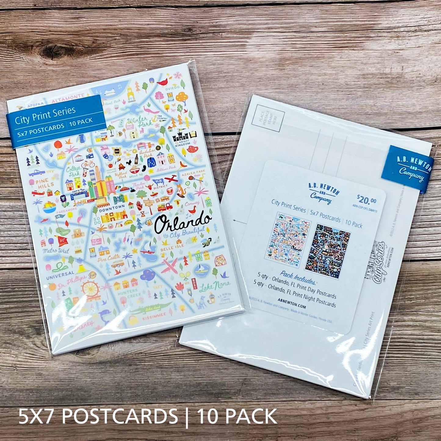 Orlando FL 5x7 City Series Postcard