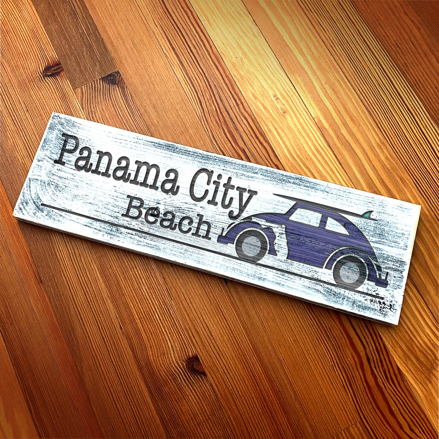 Panama City Beach - Handcrafted Artisan Wood Sign - A. B. Newton and Company