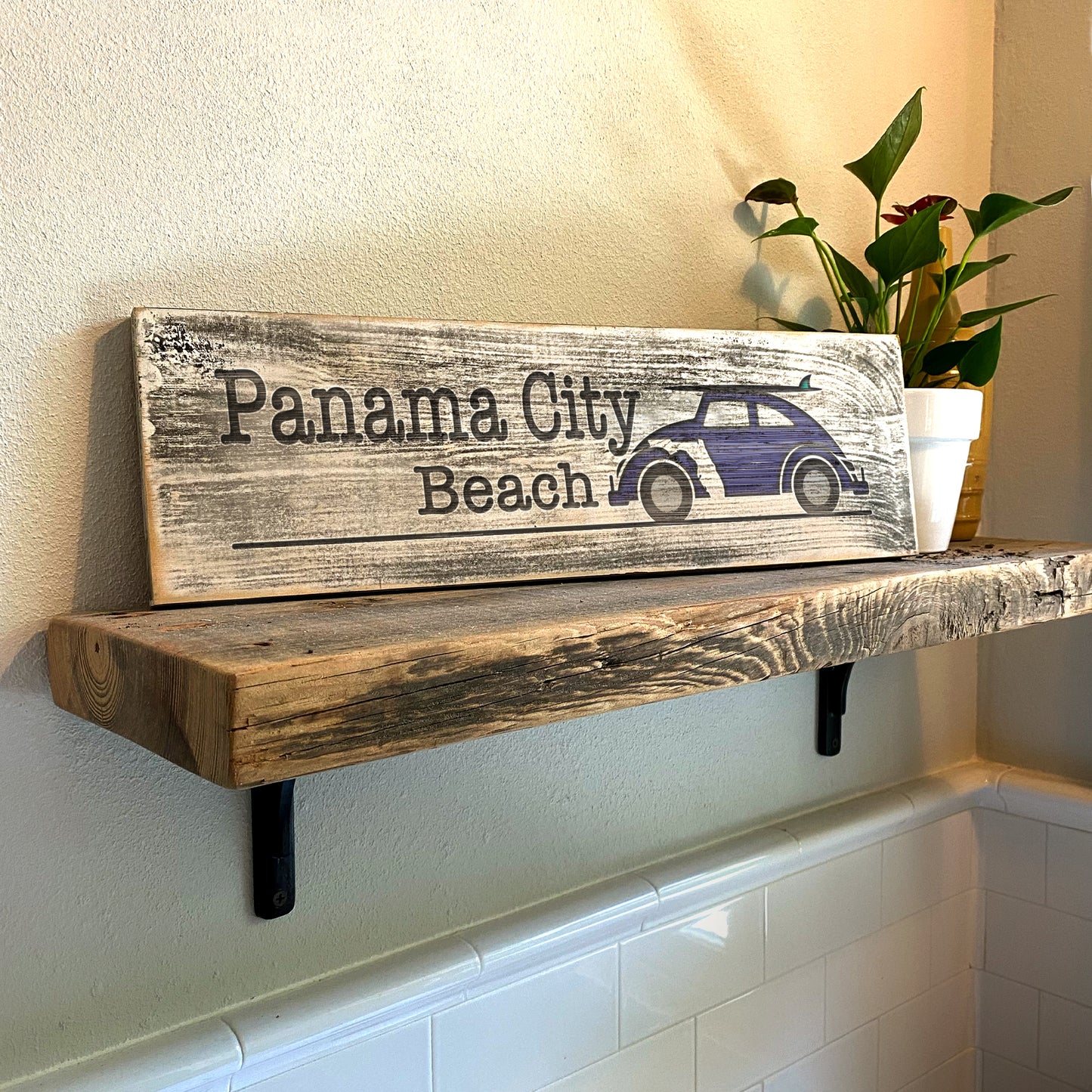 Panama City Beach - Handcrafted Artisan Wood Sign - A. B. Newton and Company