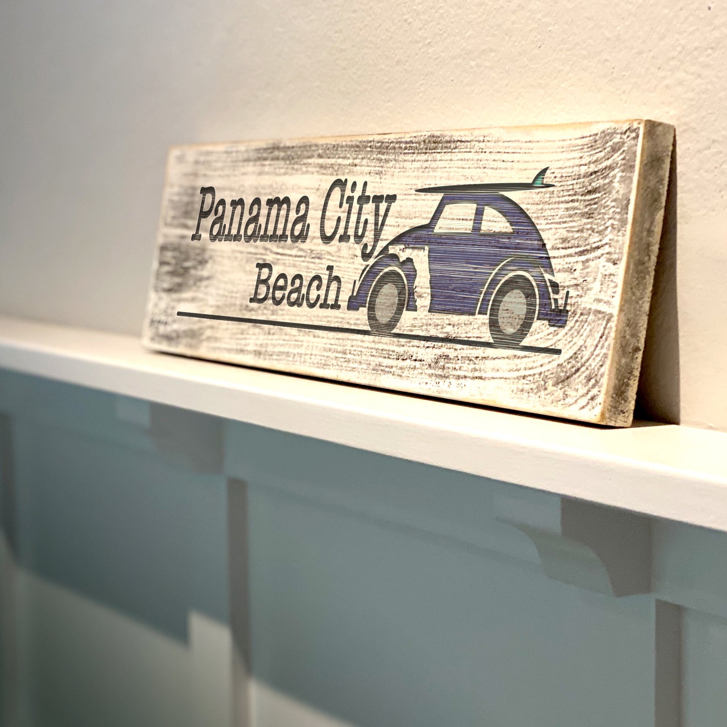 Panama City Beach - Handcrafted Artisan Wood Sign - A. B. Newton and Company