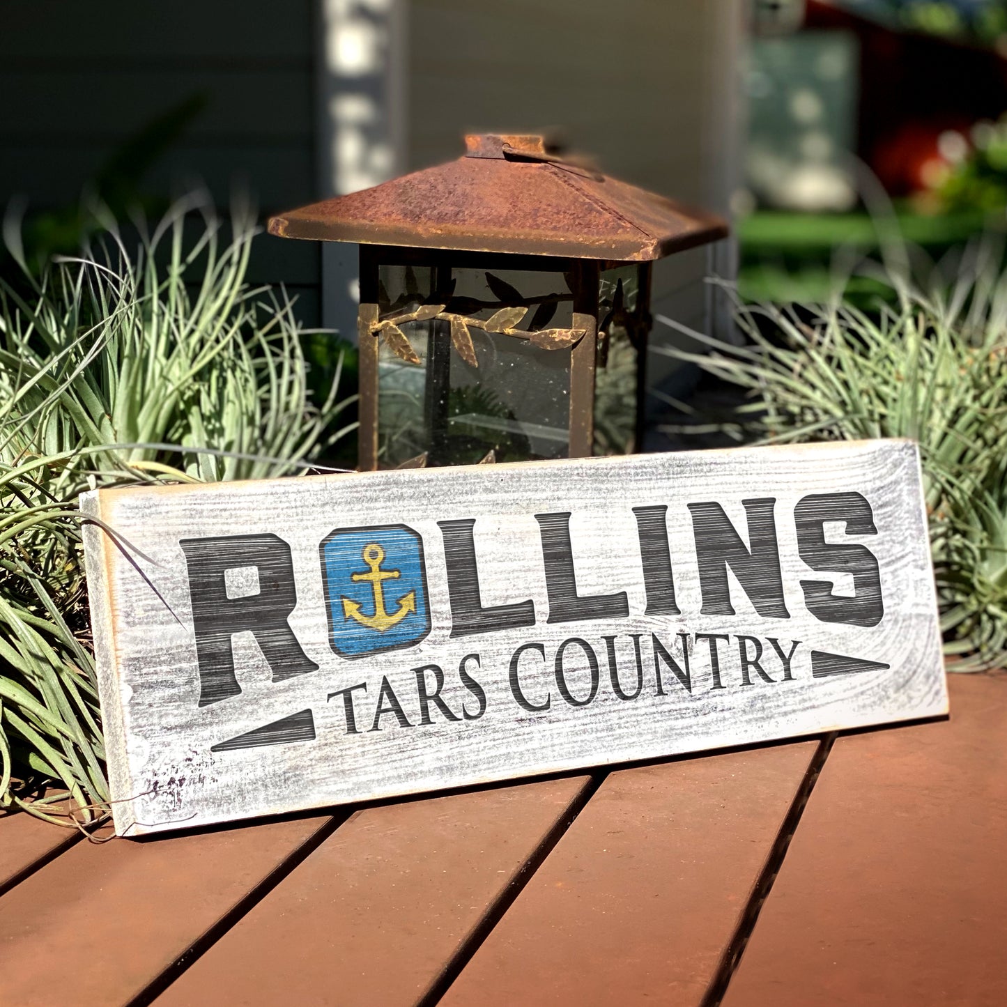 Rollins College - Handcrafted Artisan Wood Sign