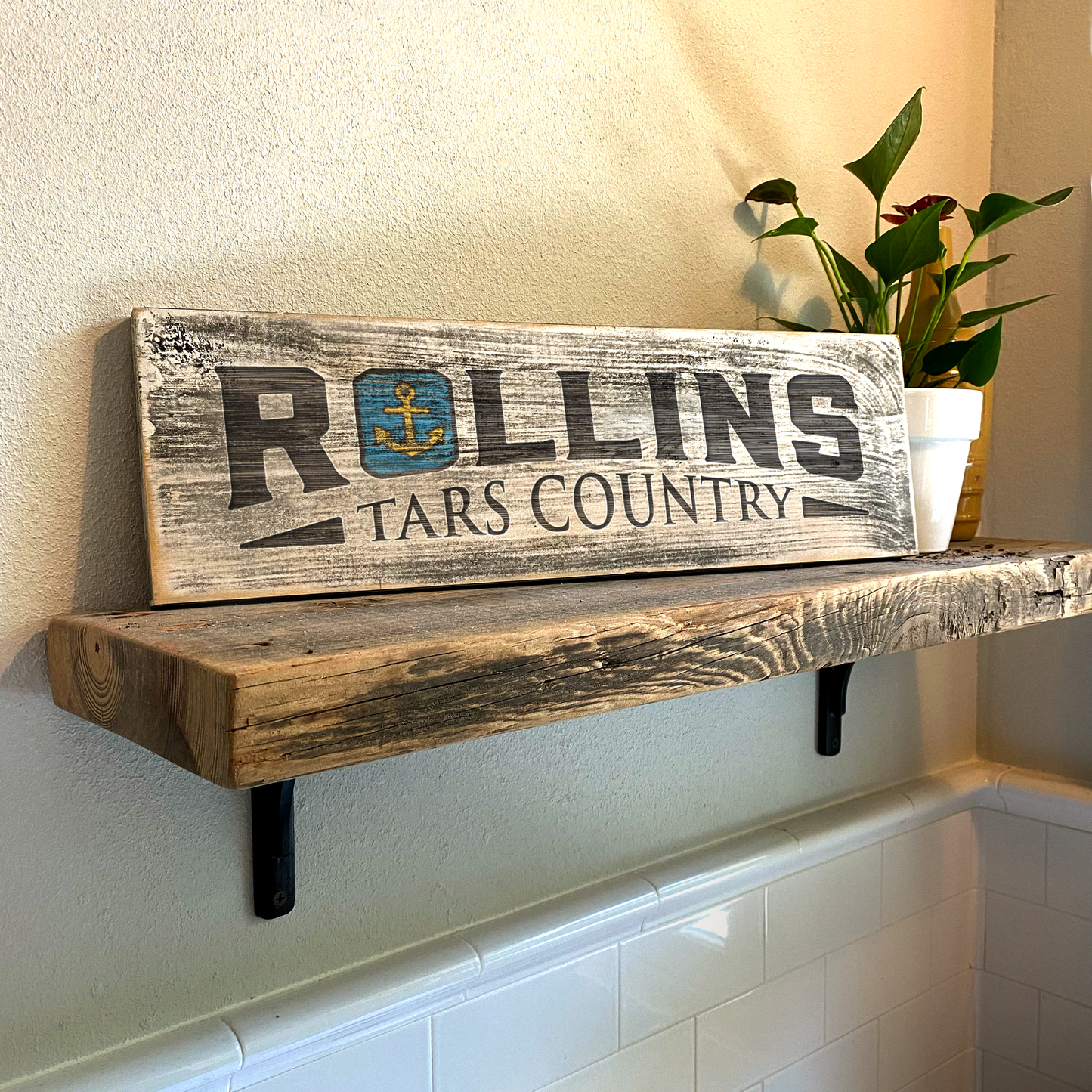 Rollins College - Handcrafted Artisan Wood Sign