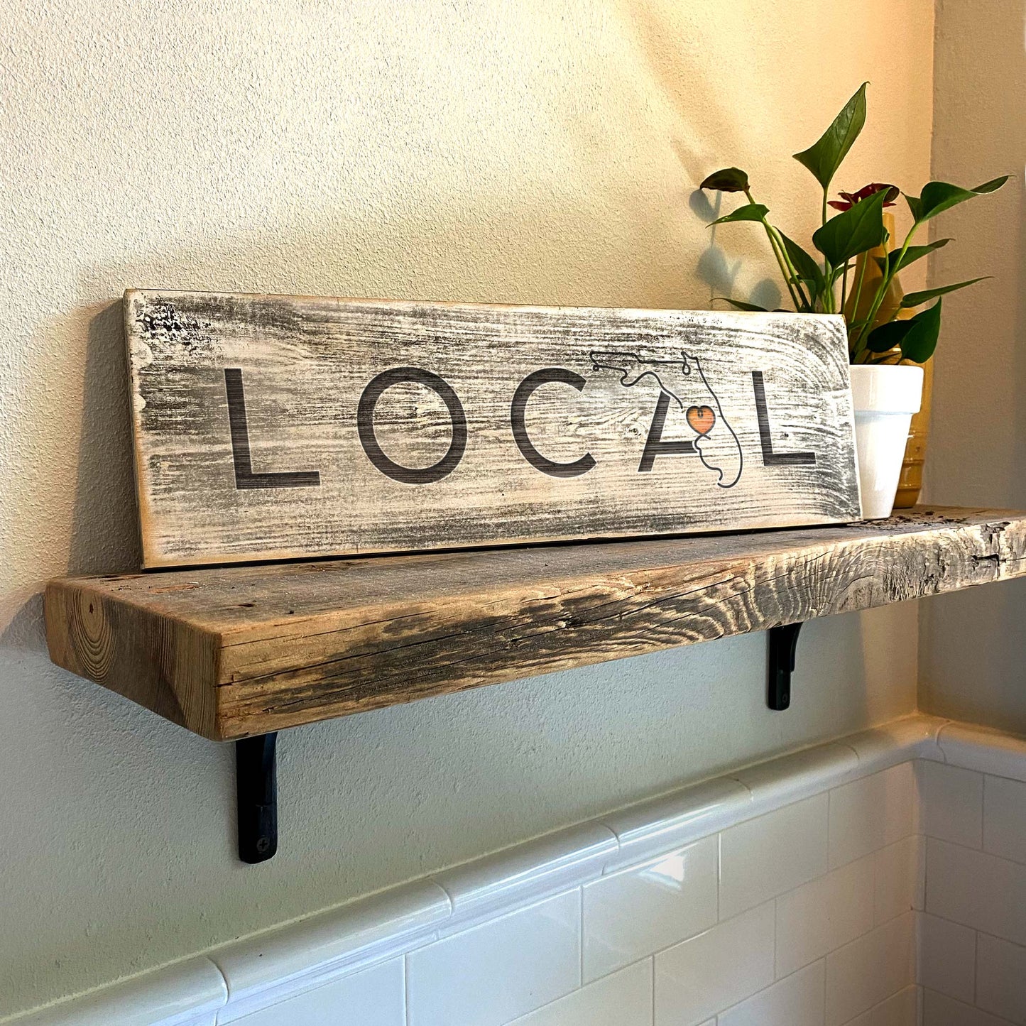 Florida Local - Handcrafted Artisan Wood Sign - A. B. Newton and Company