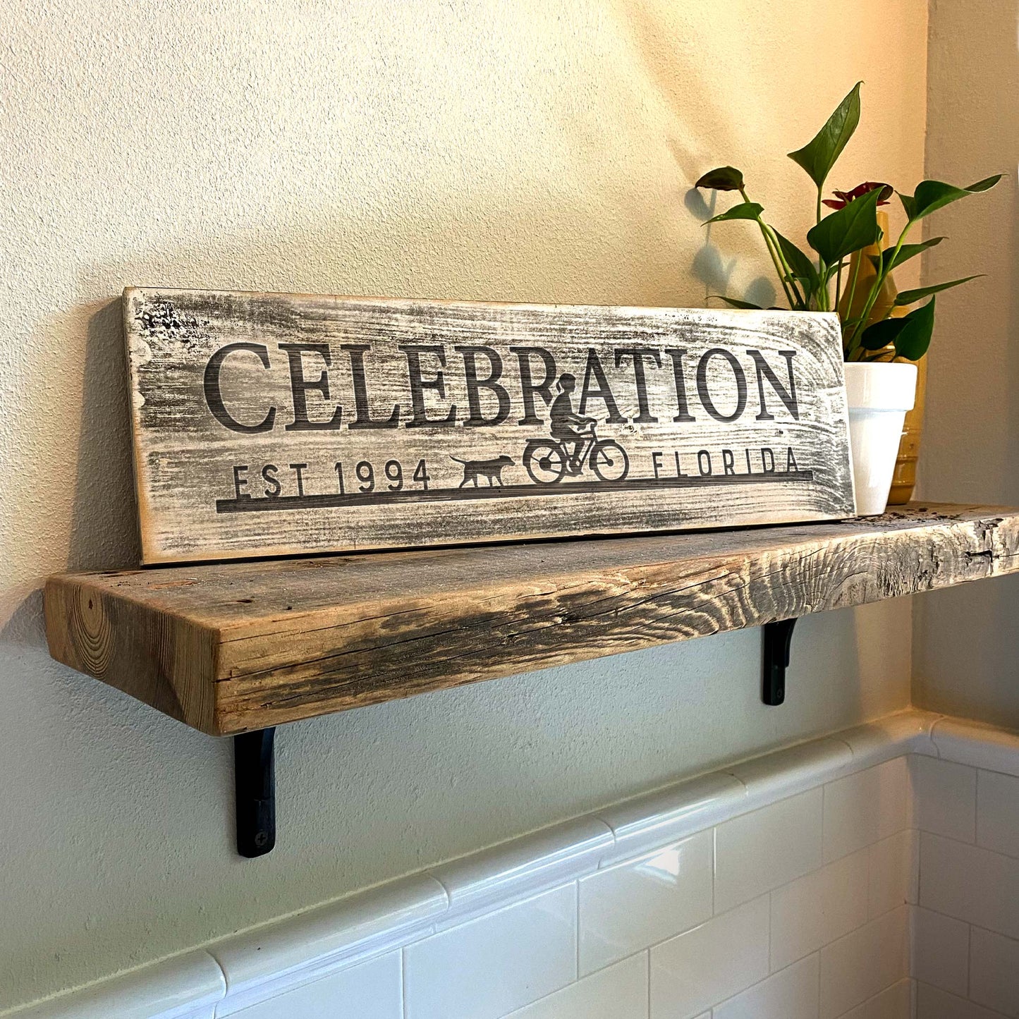 Celebration - Handcrafted Artisan Wood Sign