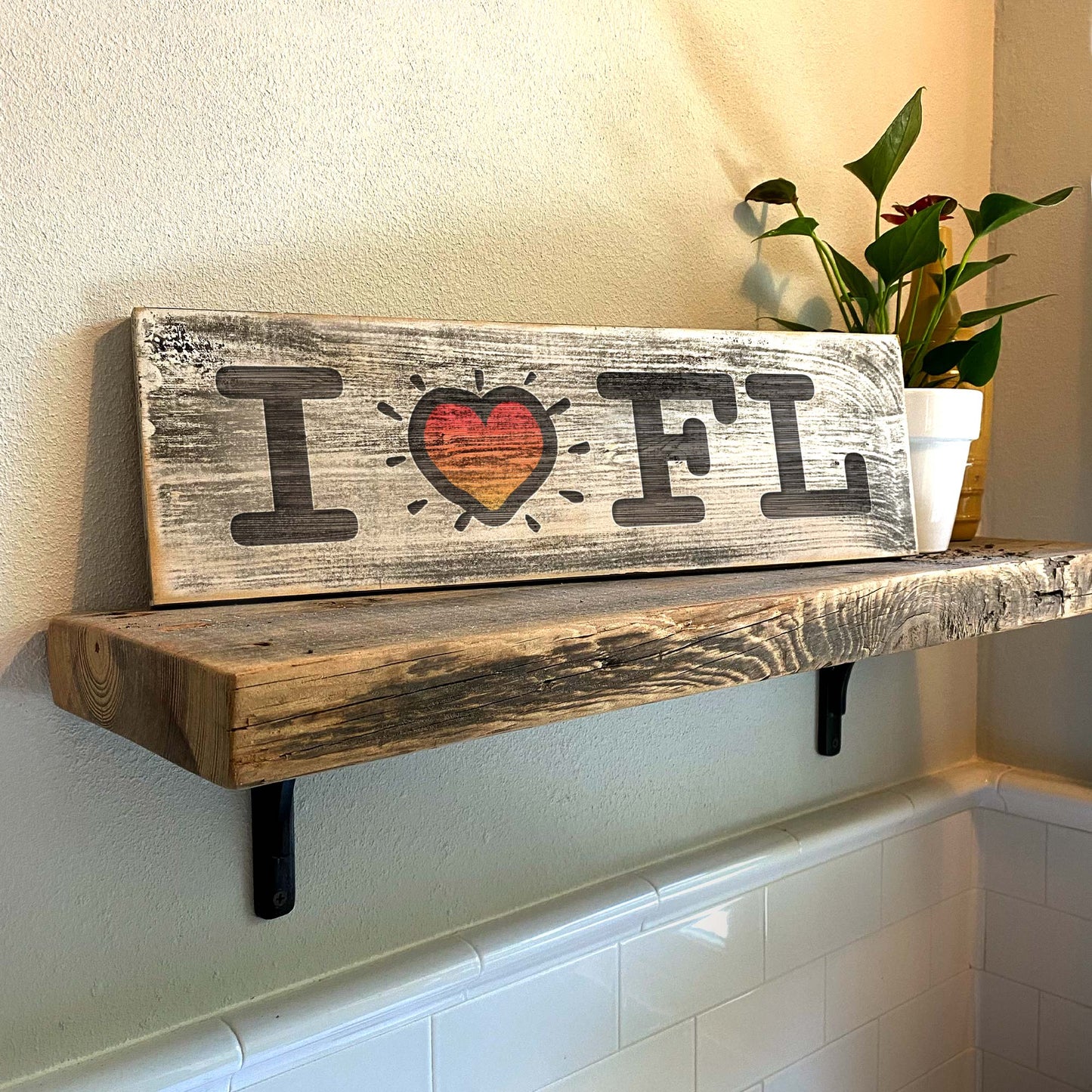 I Heart Florida - Handcrafted Artisan Wood Sign