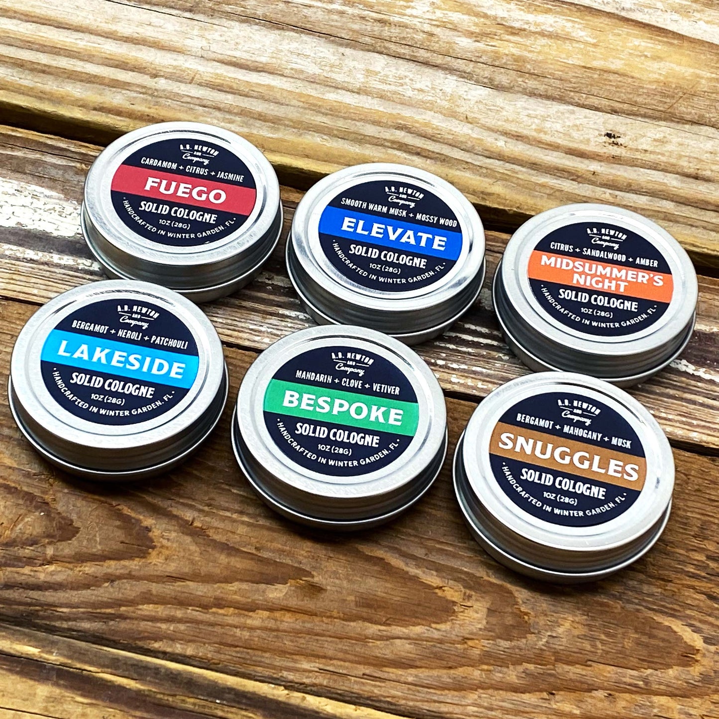 Bespoke Handcrafted All Natural Solid Cologne 1oz