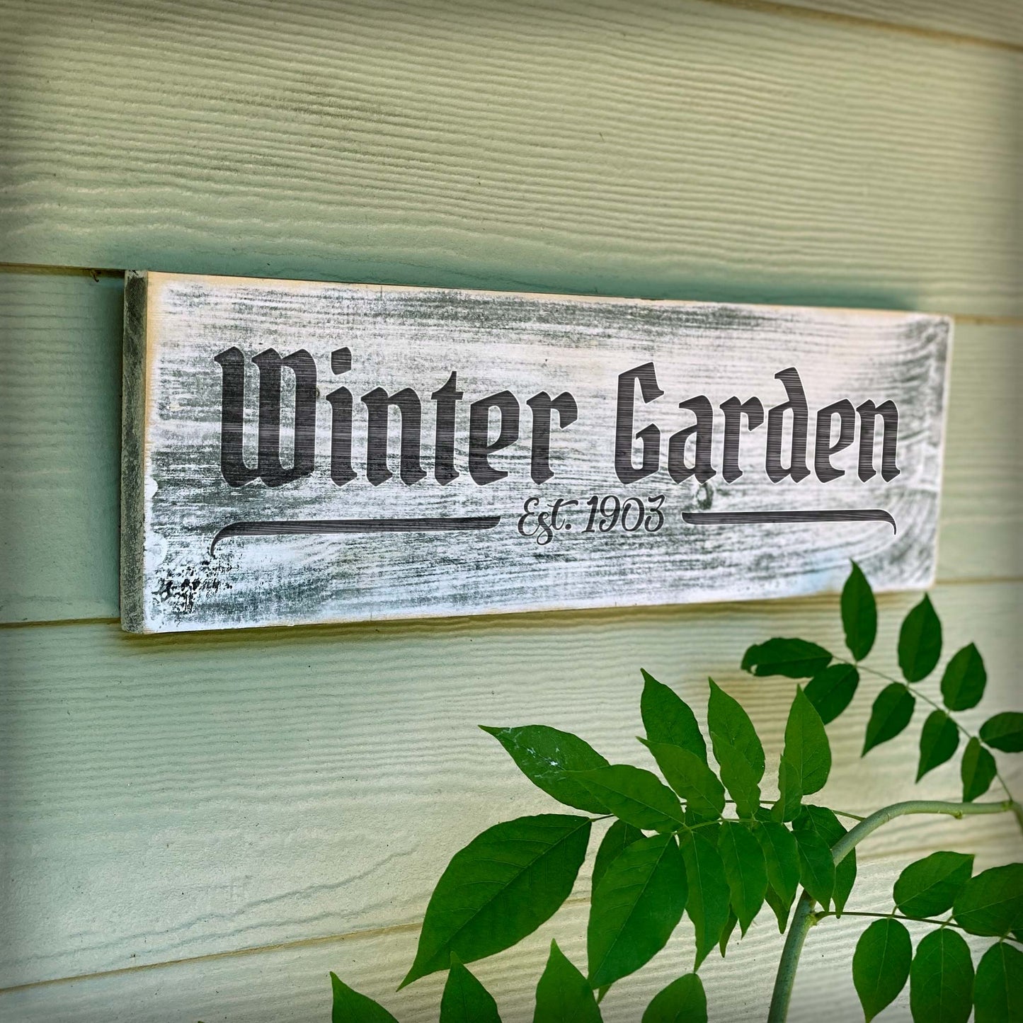 Winter Garden EST.1903 - Handcrafted Artisan Wood signs - A. B. Newton and Company