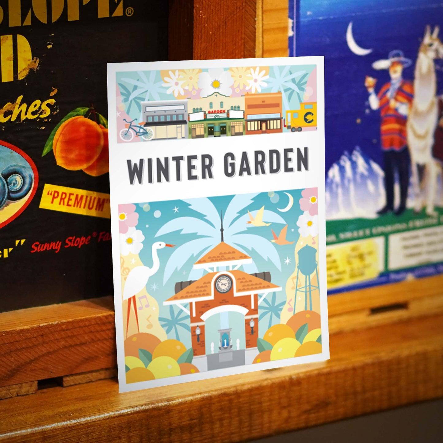 Winter Garden FL 5x7 Montage City Series Postcard