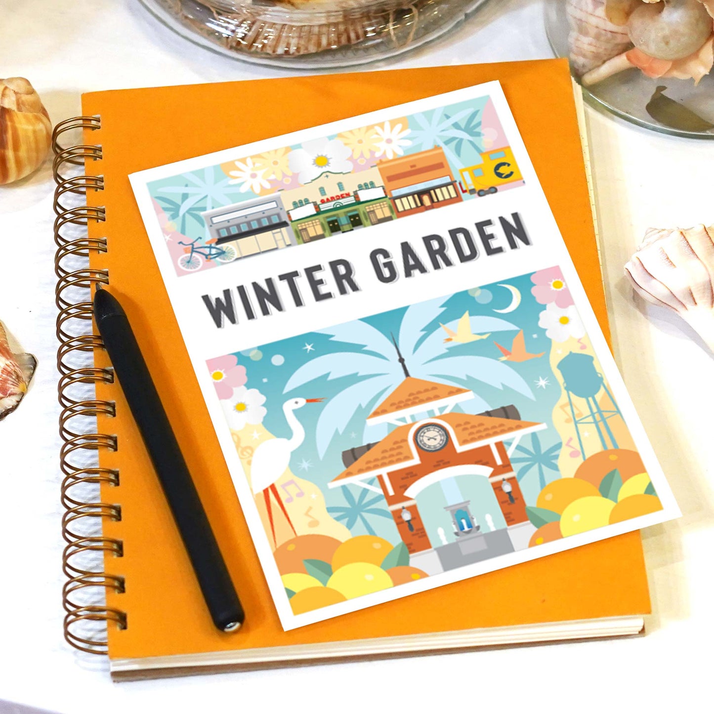 Winter Garden FL 5x7 Montage City Series Postcard