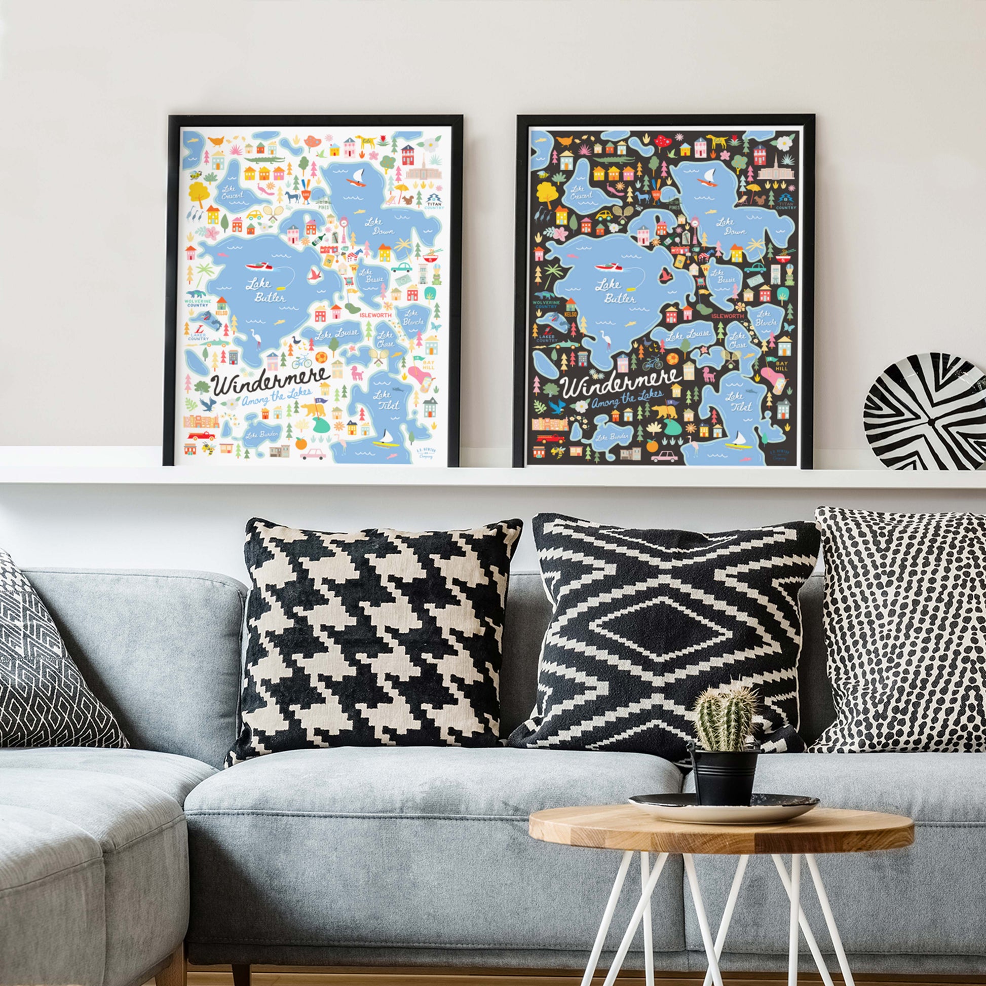 WINDERMERE, FL | City Series Map Art Print - A. B. Newton and Company