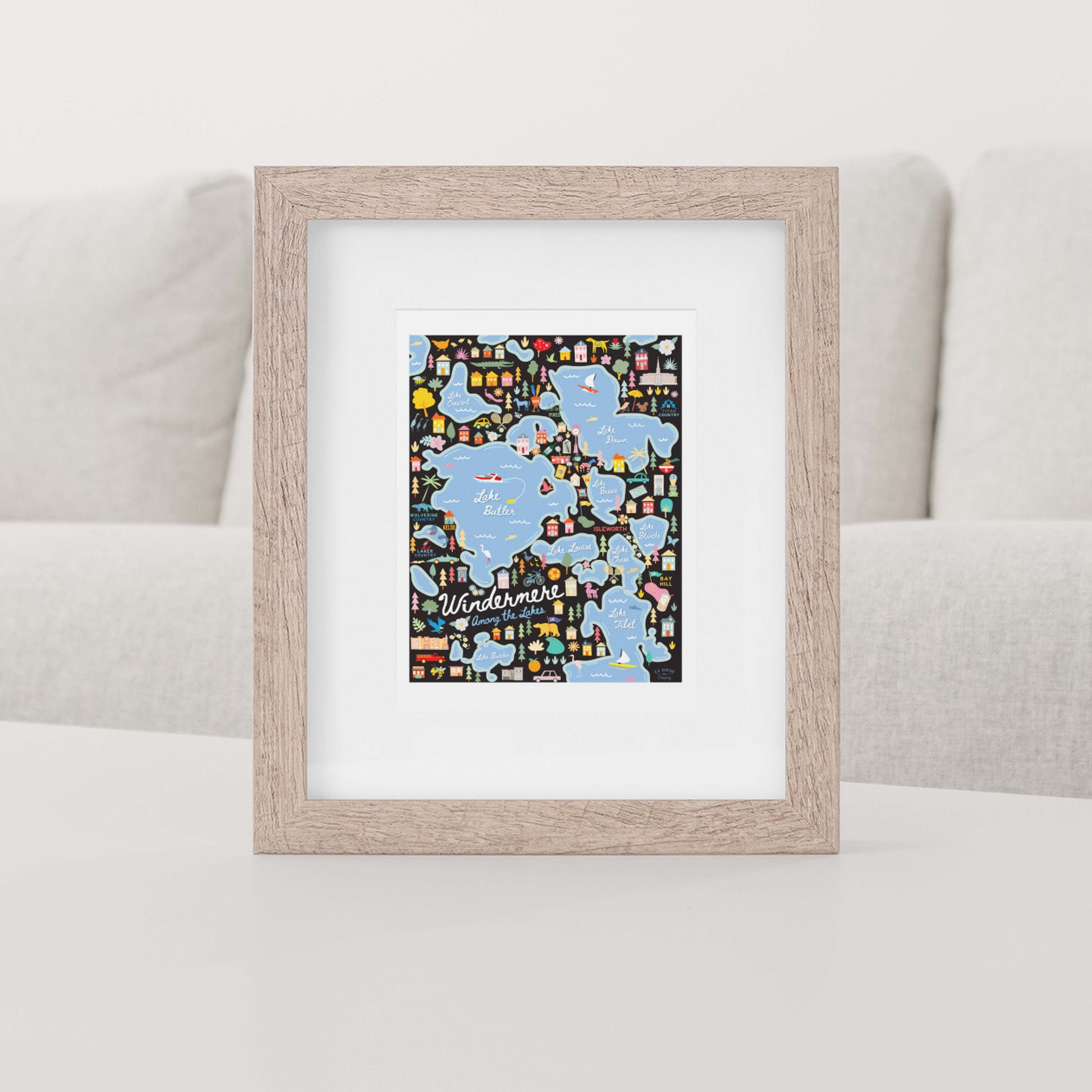 WINDERMERE, FL | City Series Map Art Print - A. B. Newton and Company