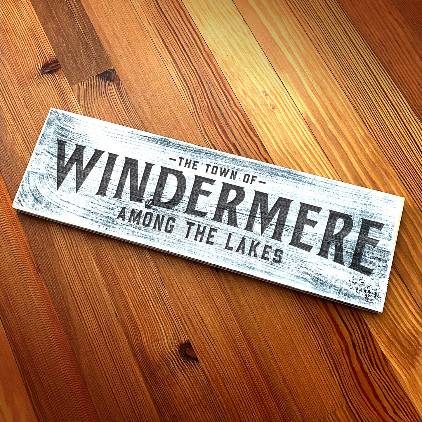 Windermere FL - Handcrafted Artisan Wood Sign - A. B. Newton and Company